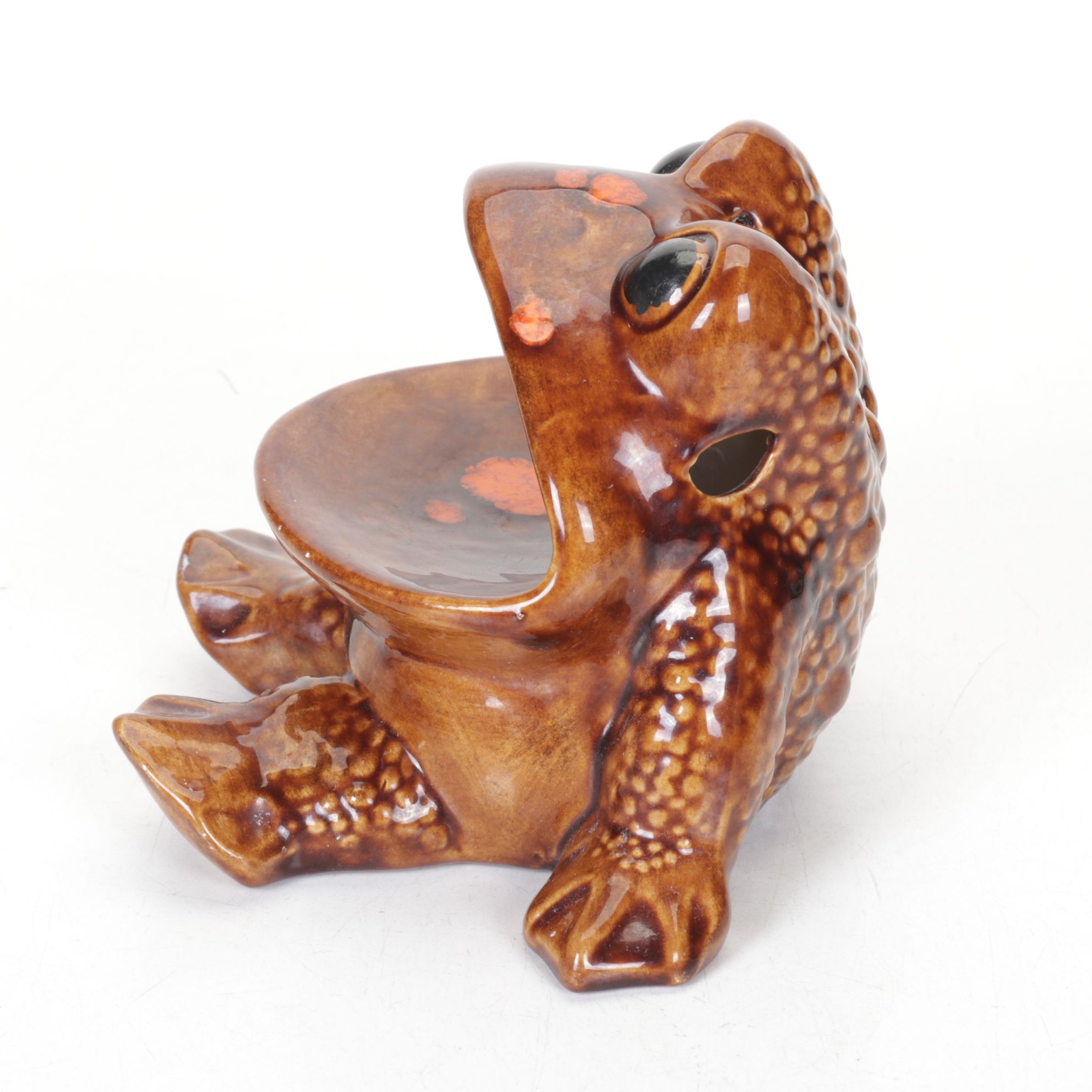 Mid Century Modern Frog Pottery Kitchen Sponge Holders