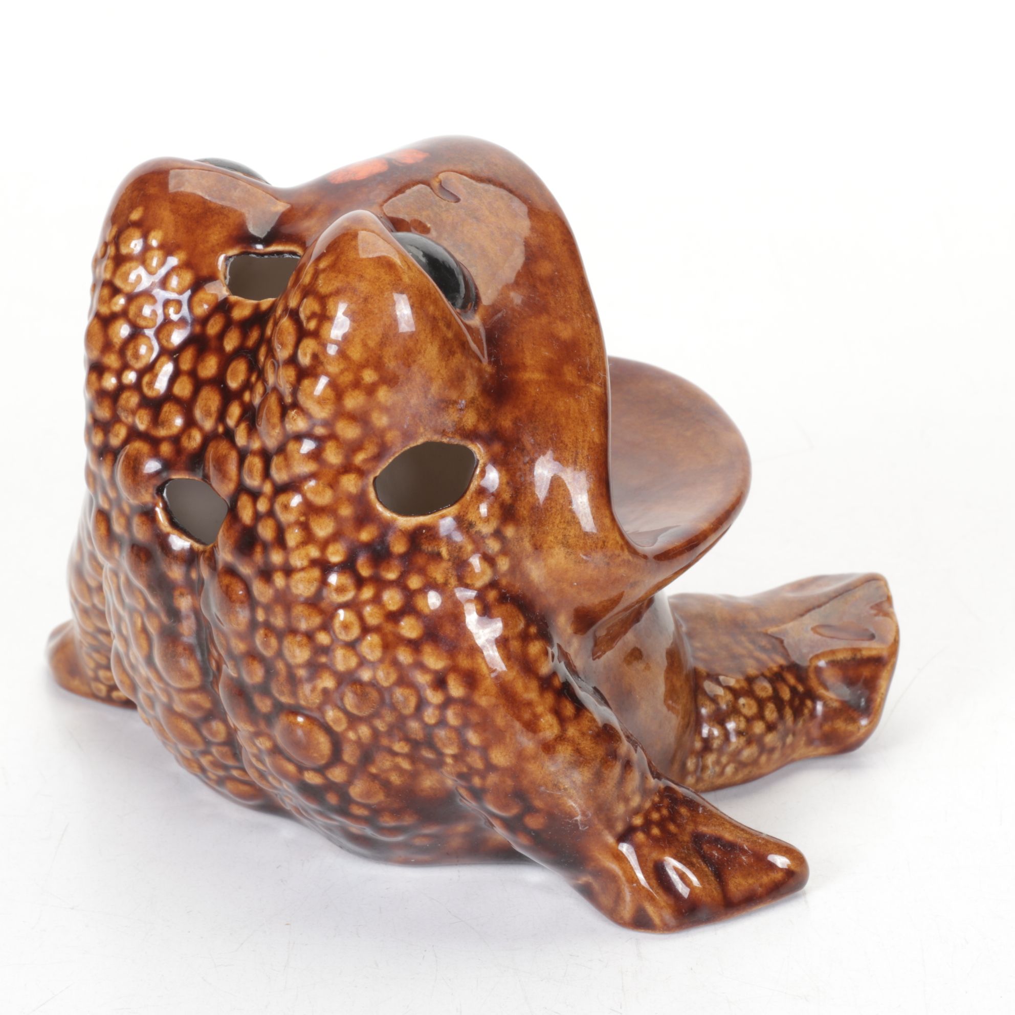 Mid Century Modern Frog Pottery Kitchen Sponge Holders