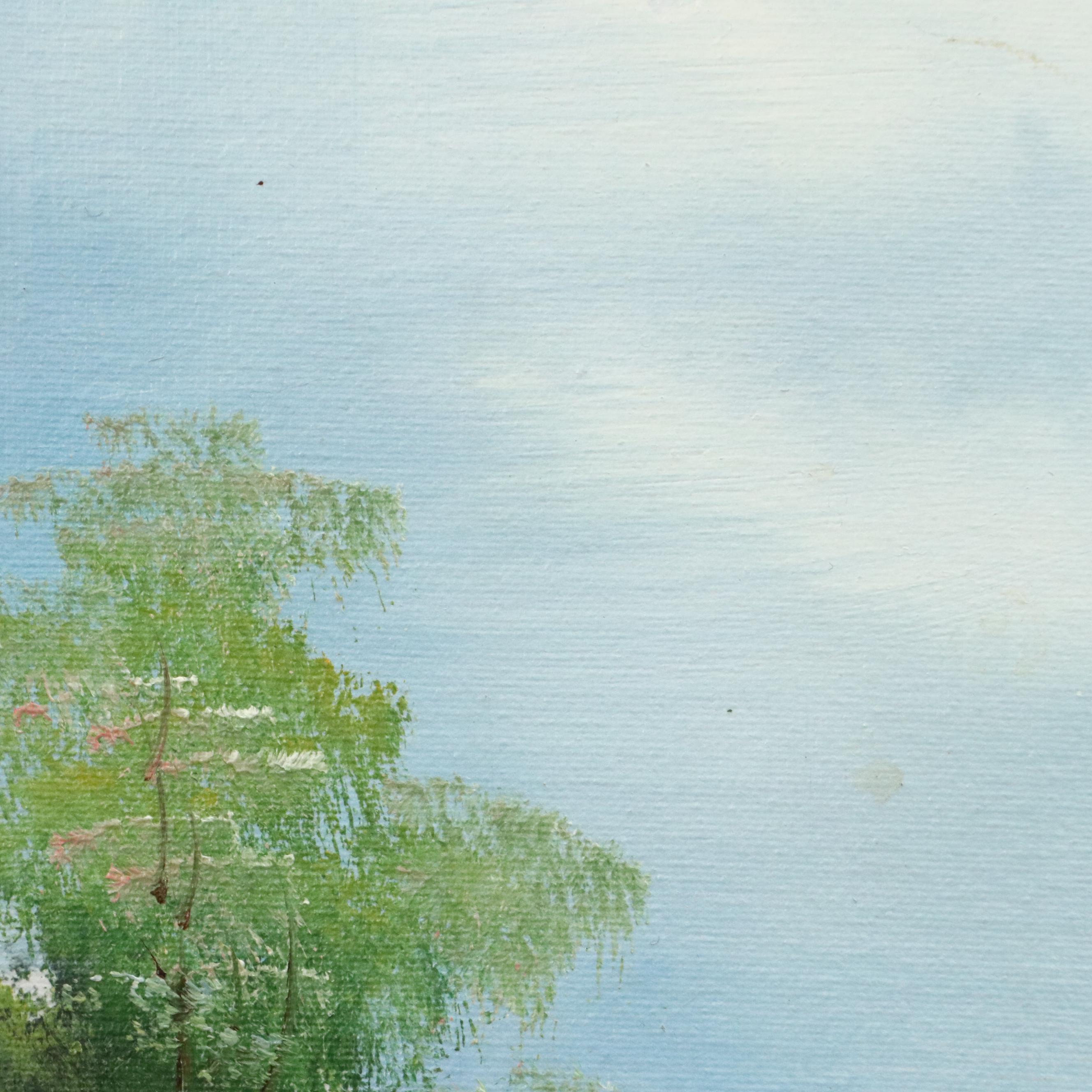 Ron Brannon Acrylic Painting on Found Painting, 2023