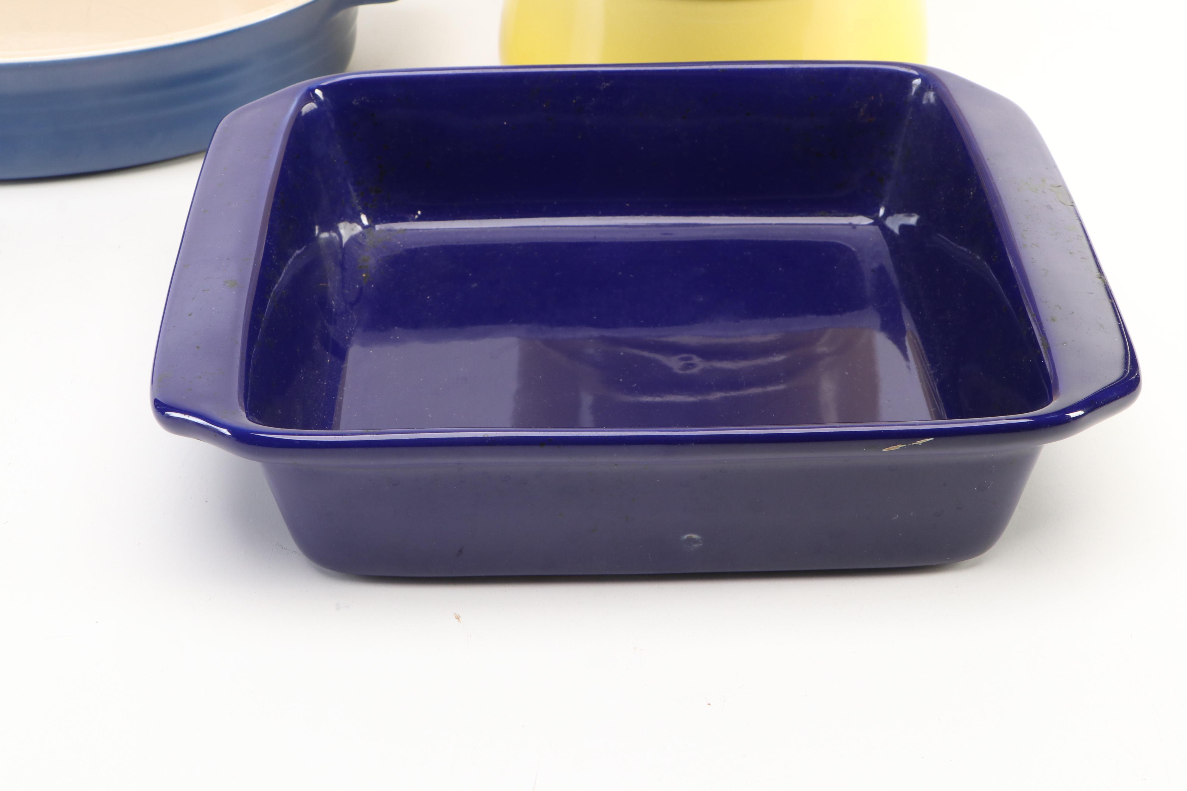 Le Creuset and Chantal Ceramic Bakeware and Kitchen Accessories