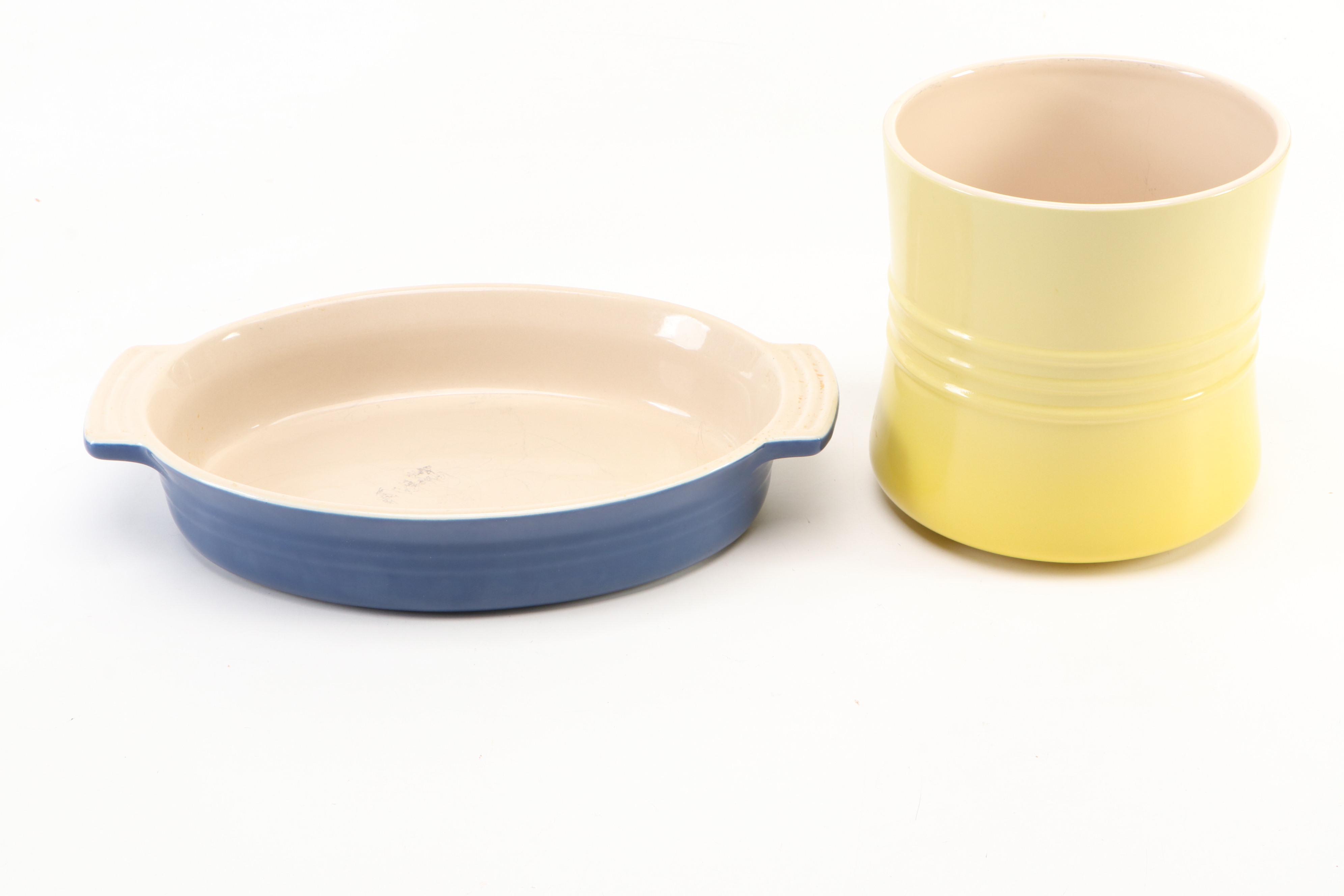 Le Creuset and Chantal Ceramic Bakeware and Kitchen Accessories