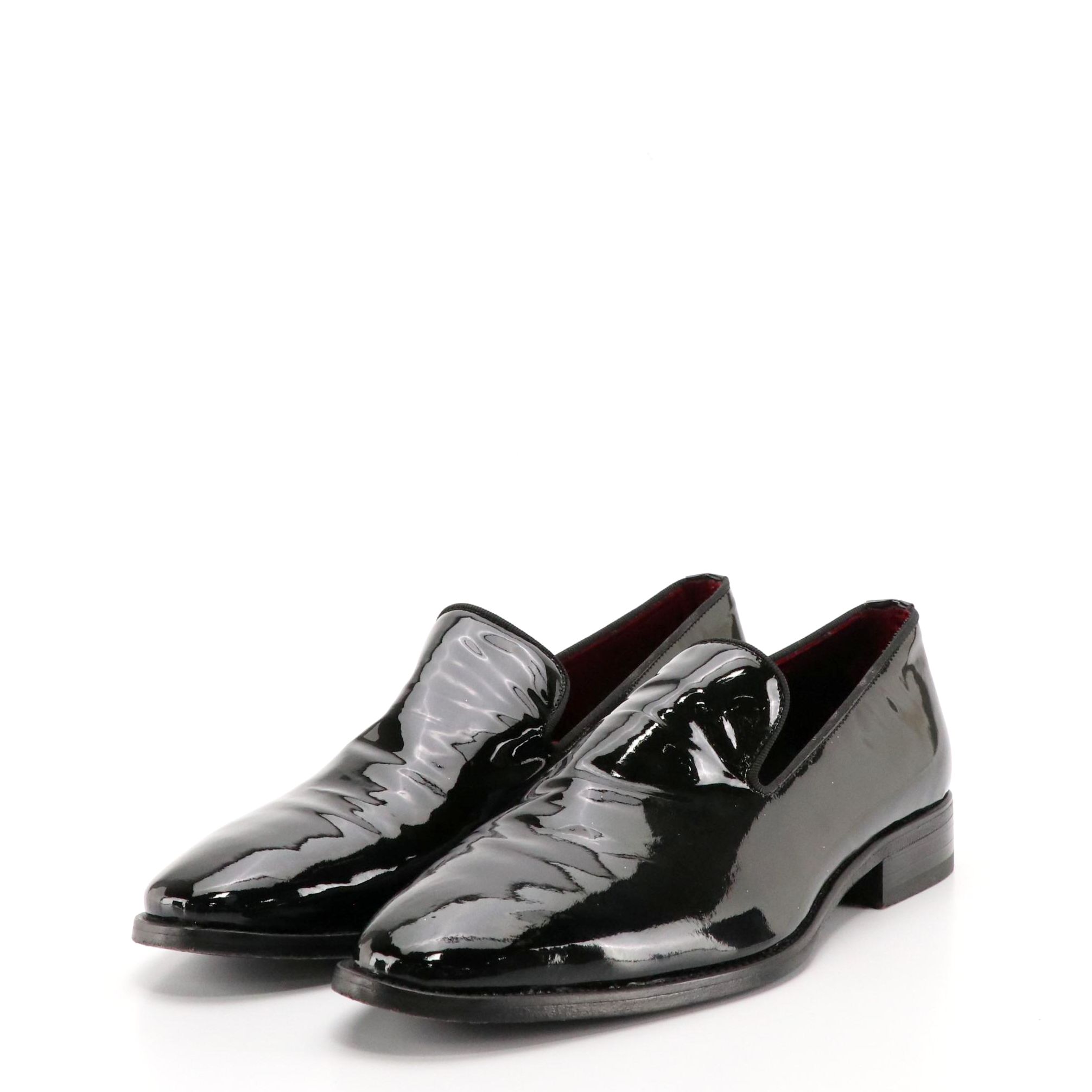 Men's Johnston & Murphy 'Fulcher' Slip-On Loafers in Black Patent Leather W/ Box