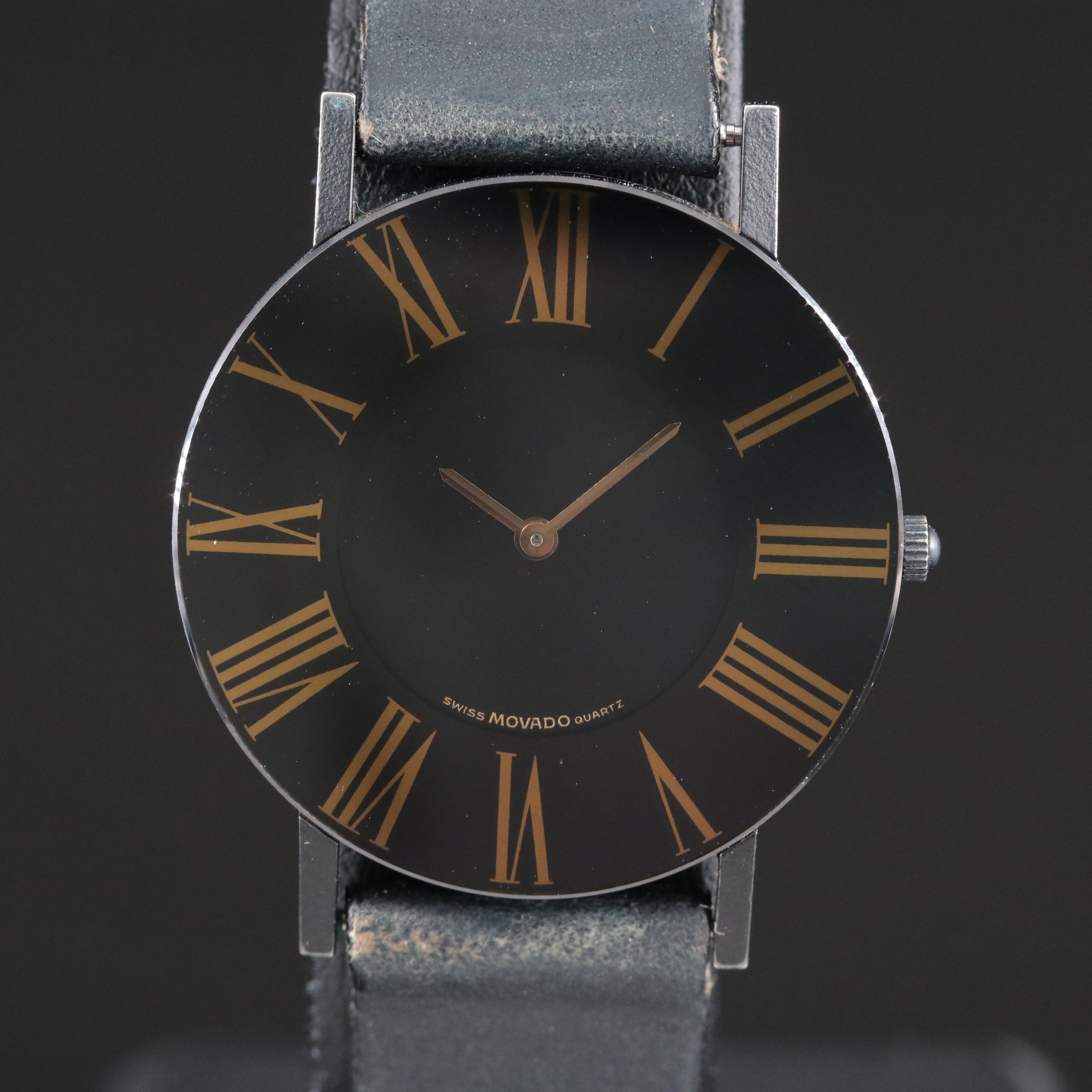 Movado Roman Numeral Ultra Thin Quartz Watch