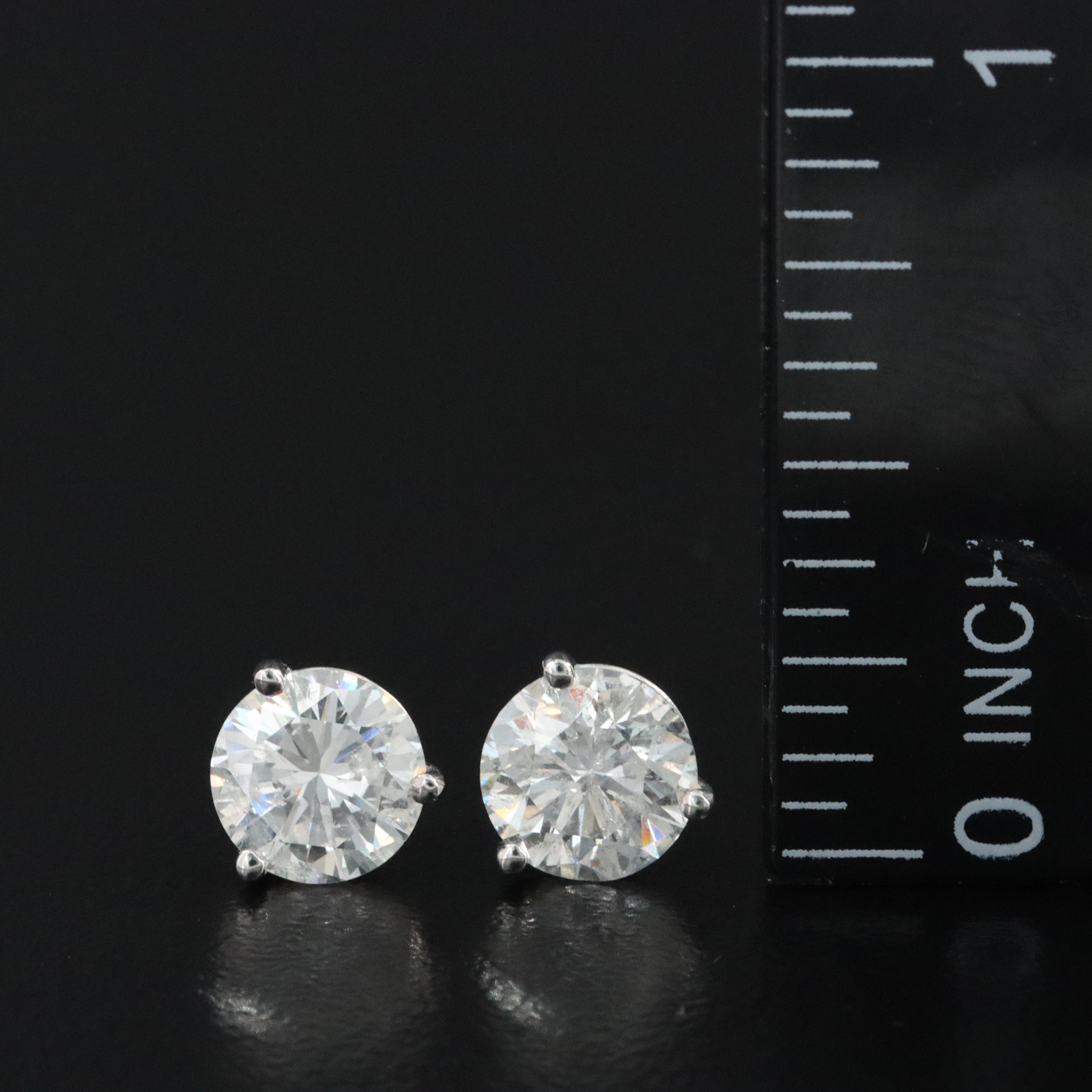 14K 2.46 CTW Diamond Stud Earrings