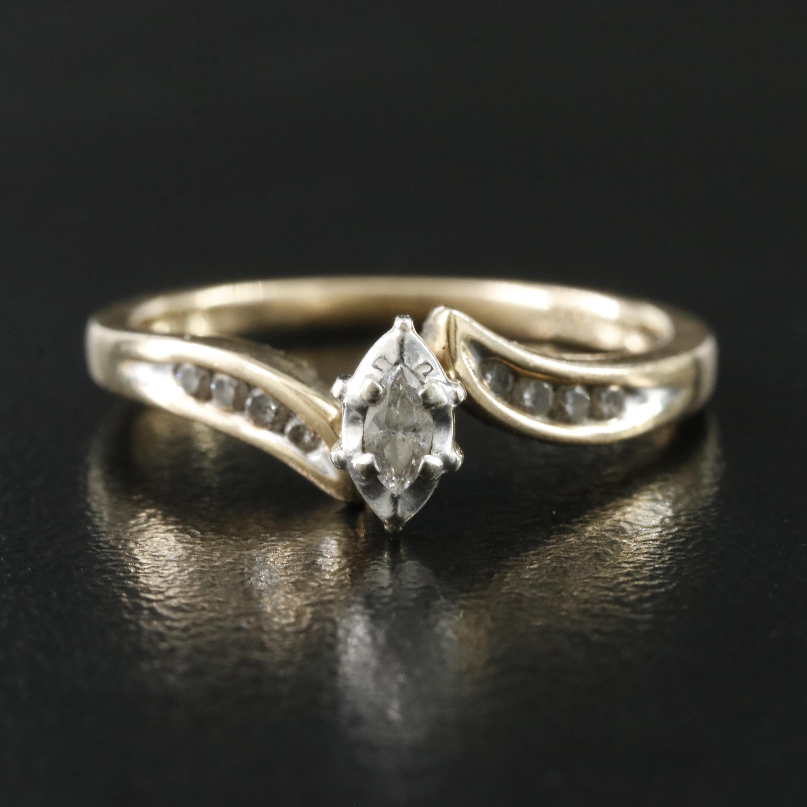 10K 0.19 CTW Diamond Ring