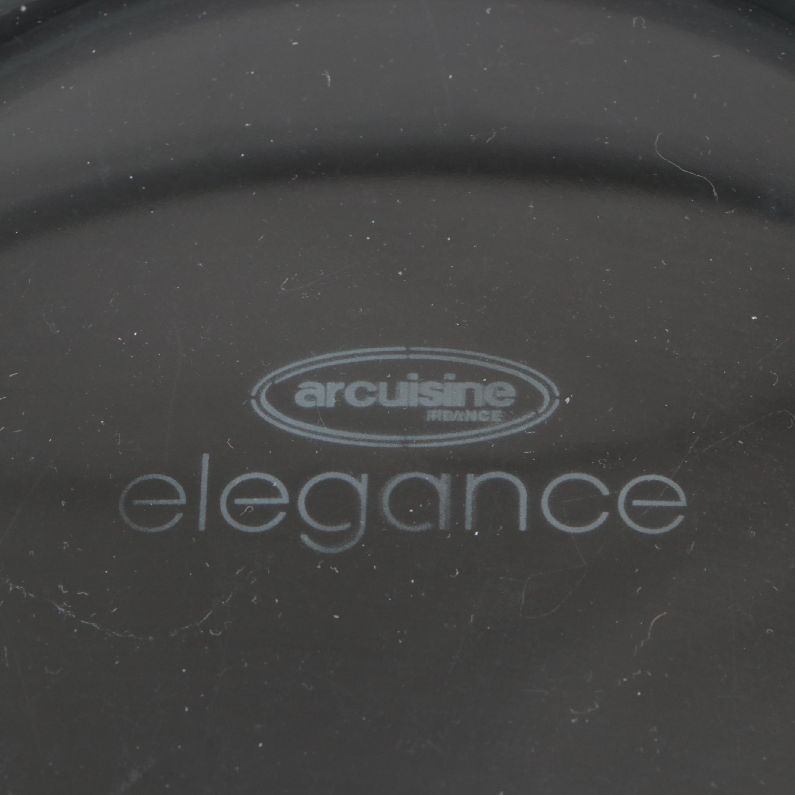 Arcuisine "Elegance" Glass Covered Casserole Dishes with Individual Ice Buckets