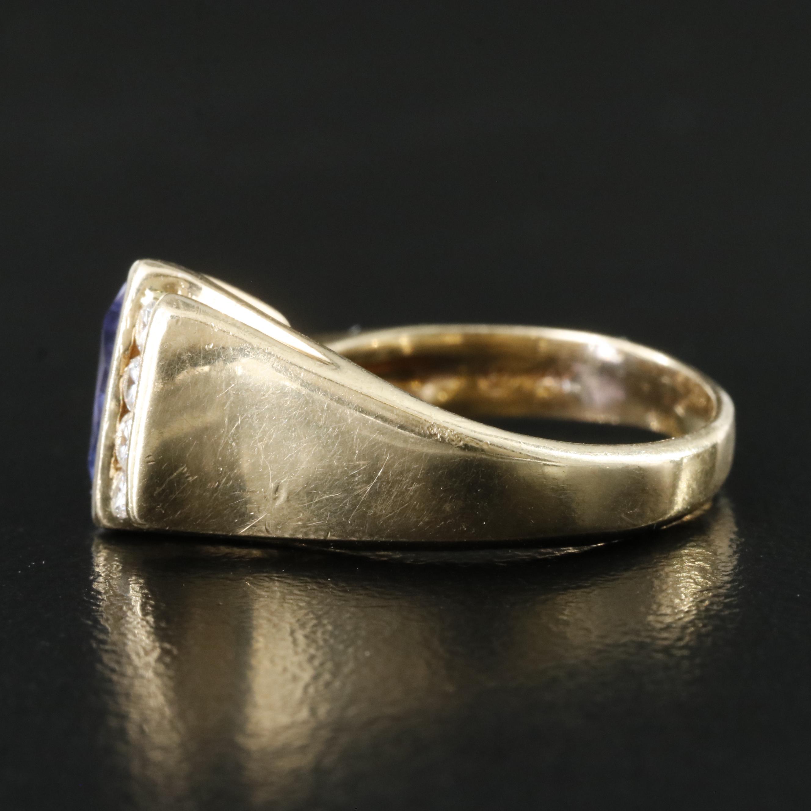 14K Tanzanite and Diamond Ring