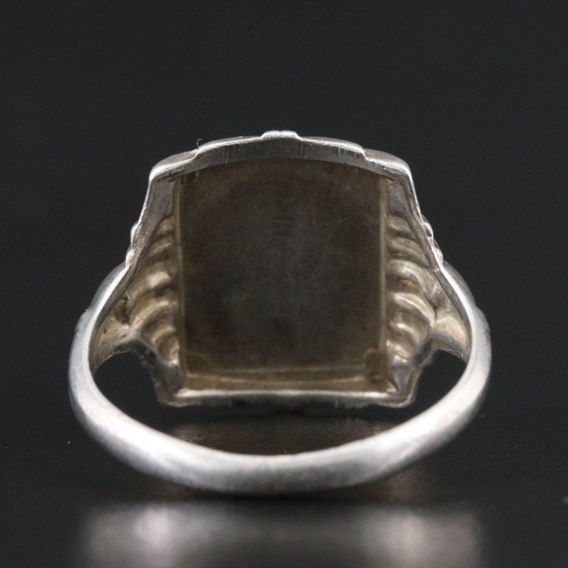 Vintage Sterling Blank Signet Ring
