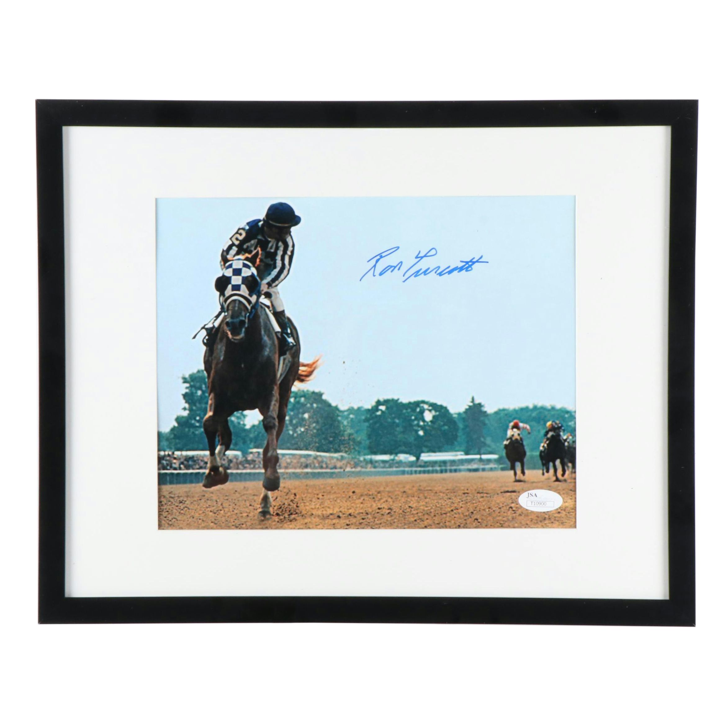 Ron Turcotte Signed Print Featuring Secretariat, JSA