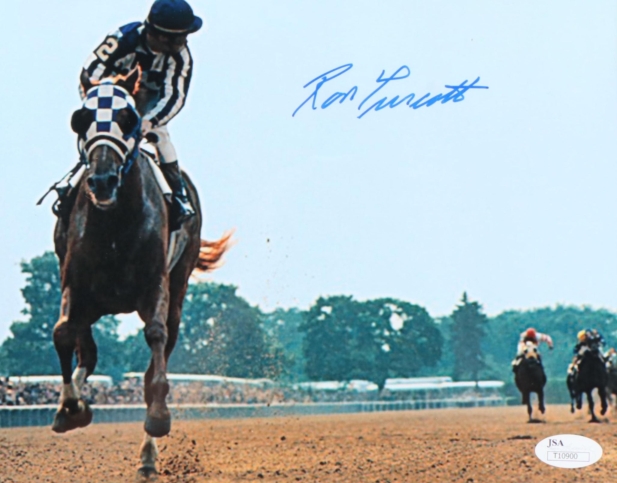 Ron Turcotte Signed Print Featuring Secretariat, JSA