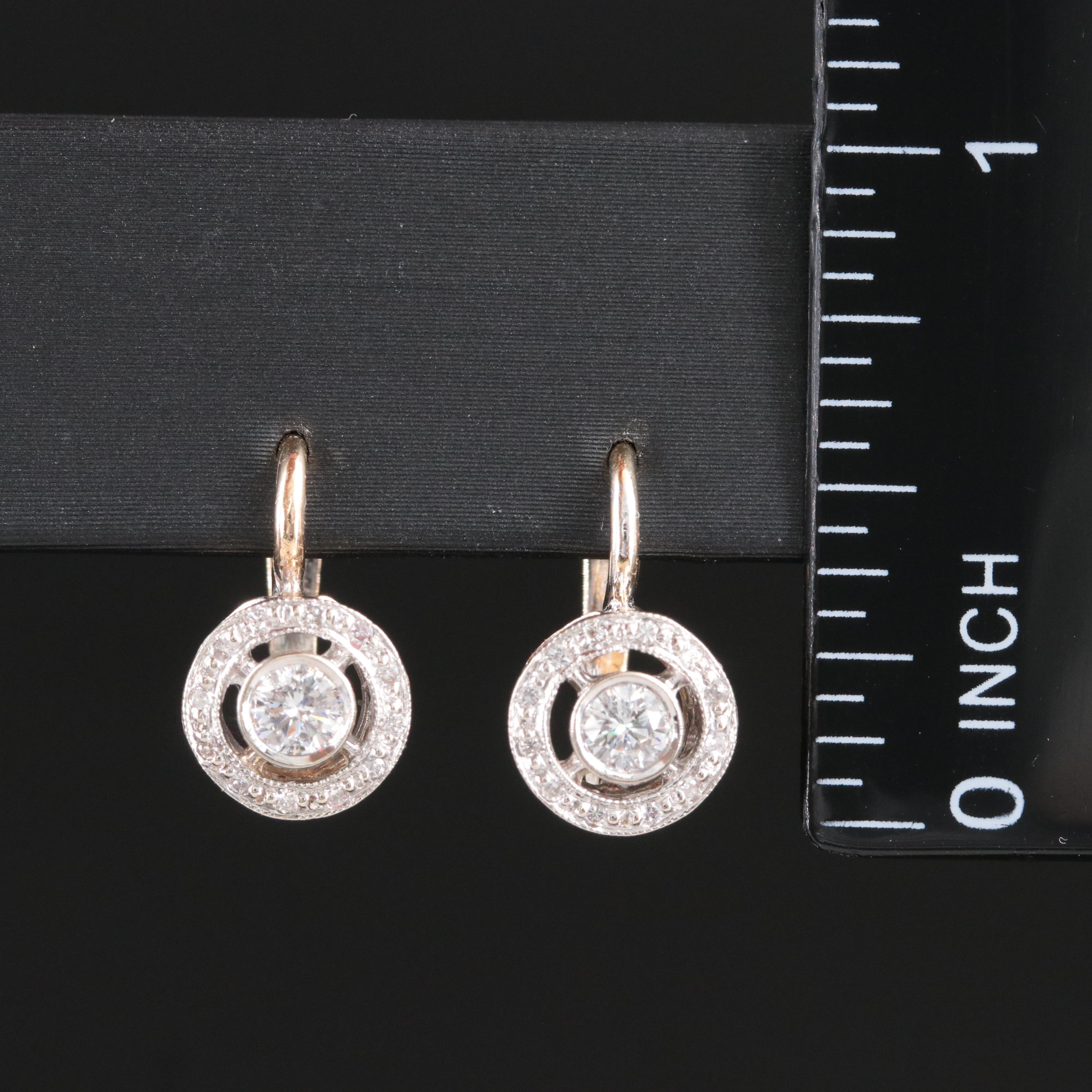 Vintage 14K 0.50 CTW Diamond Earrings