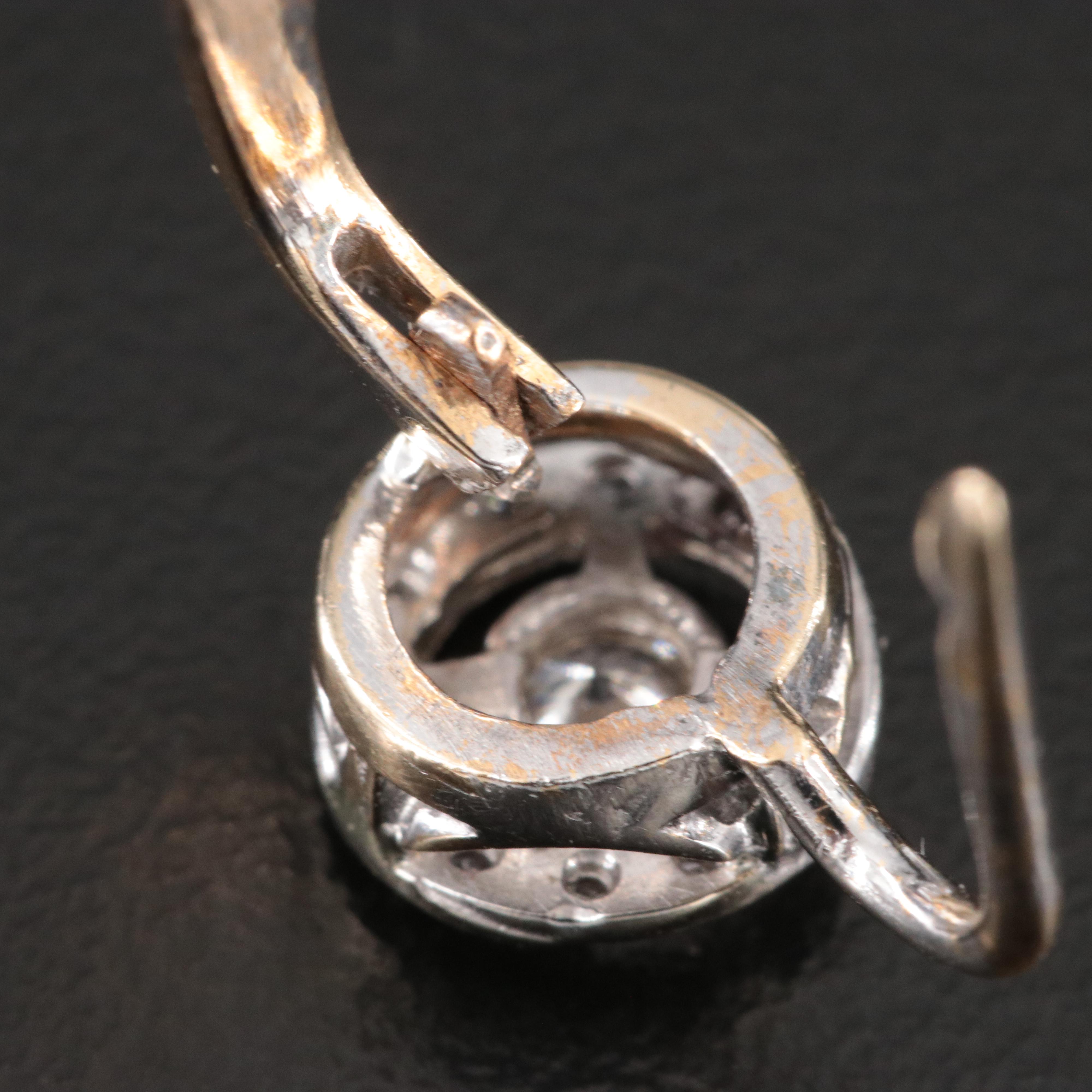 Vintage 14K 0.50 CTW Diamond Earrings