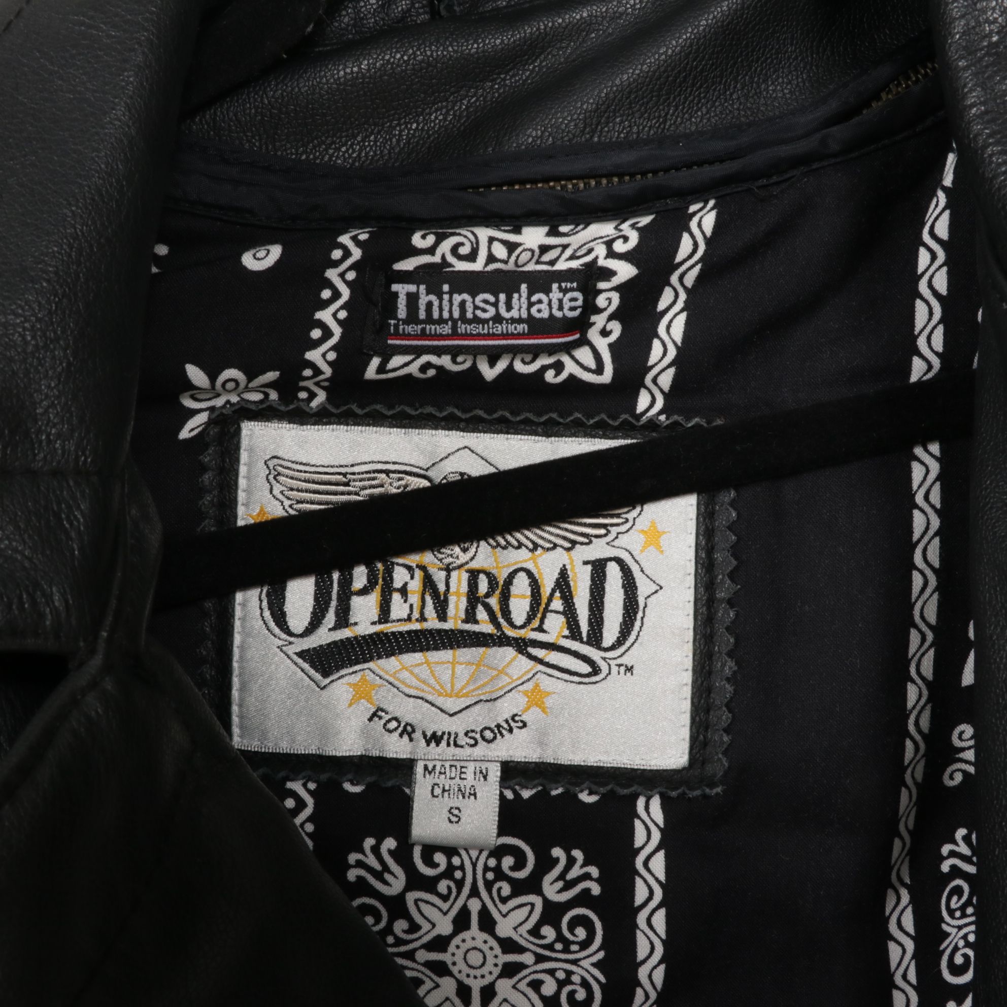 OpenRoad Black Fringe Leather Motorcycle Jacket with Pair of Leather Vests