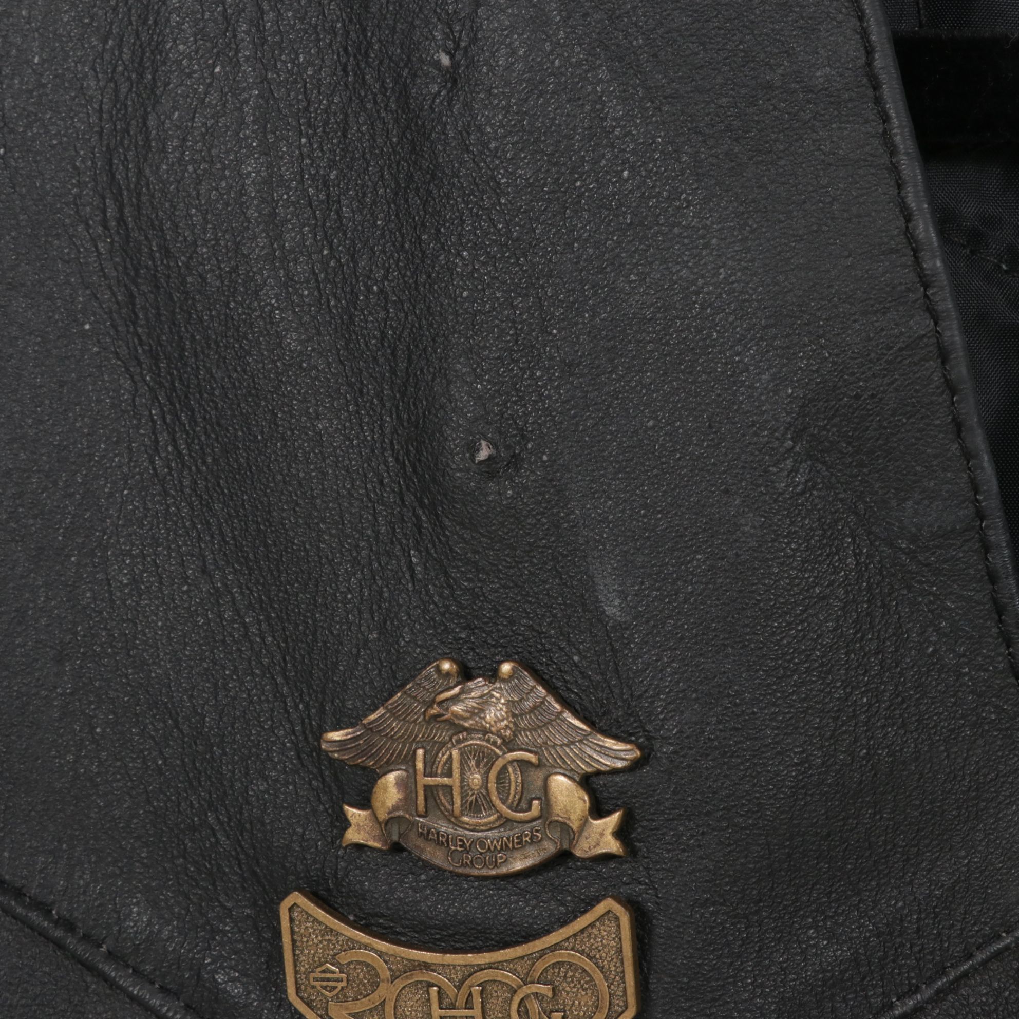 OpenRoad Black Fringe Leather Motorcycle Jacket with Pair of Leather Vests