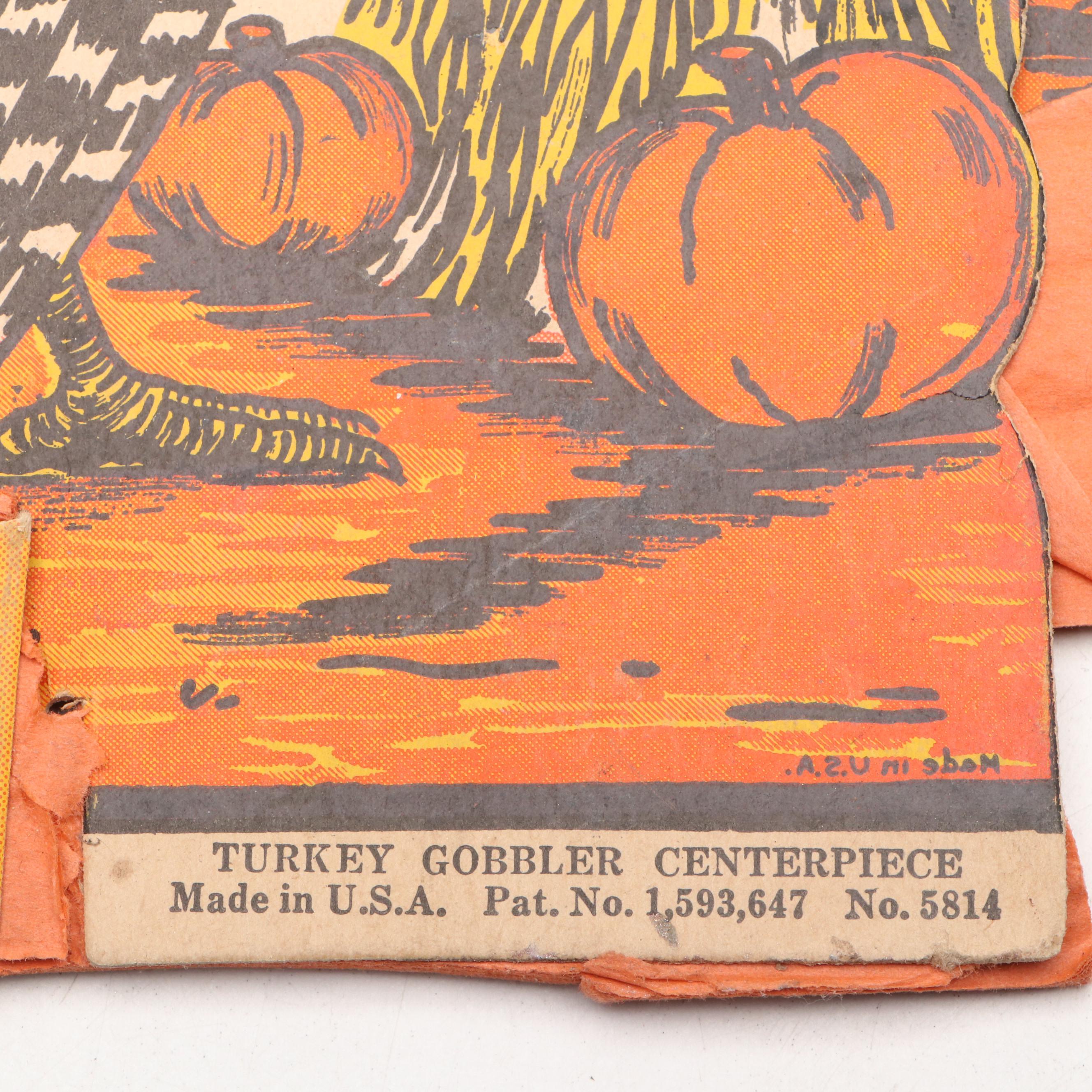 Halloween Vintage Paper Die-Cuts with Figurines and Trick or Treat Basket