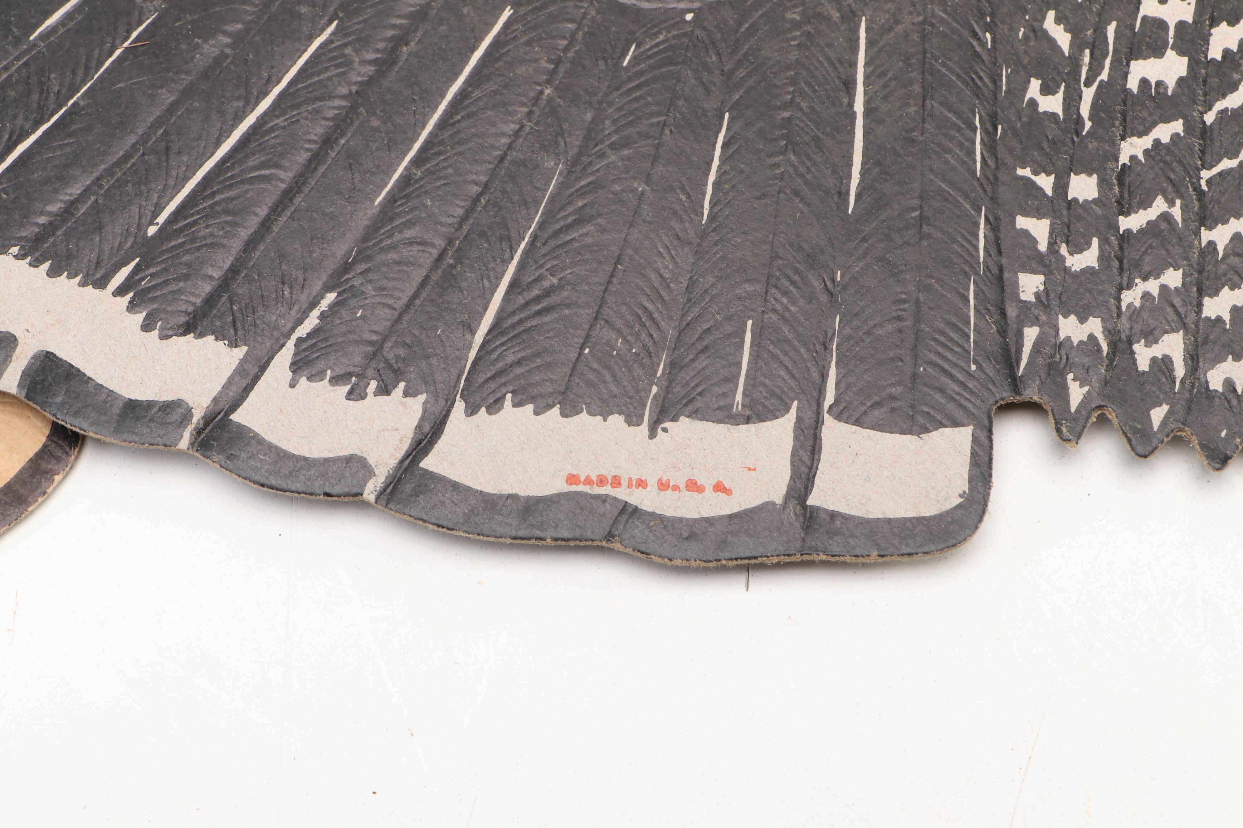 Halloween Vintage Paper Die-Cuts with Figurines and Trick or Treat Basket