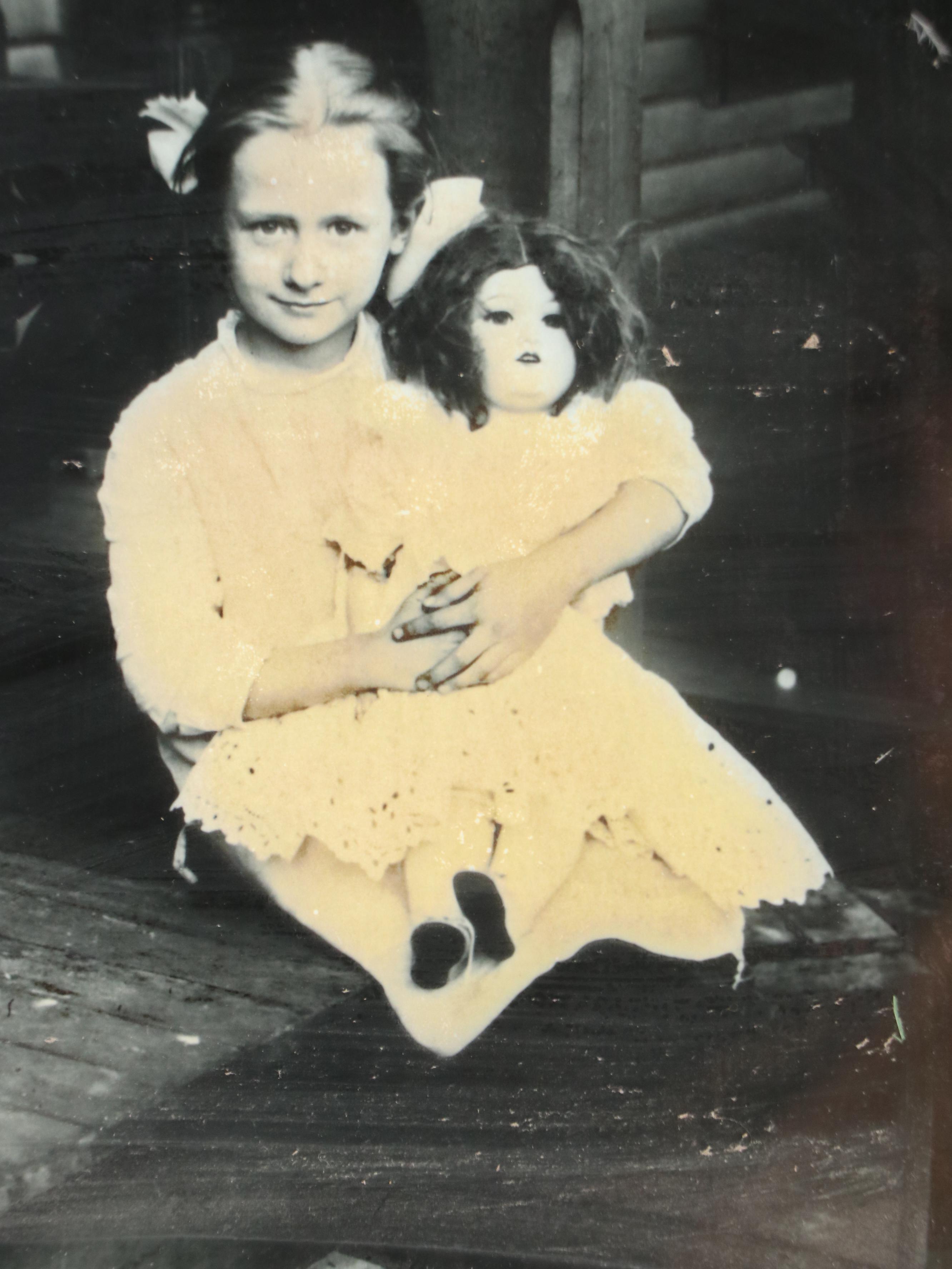 Robert Beaven Wood Frame with Silver Gelatin Portrait Photographs of Children