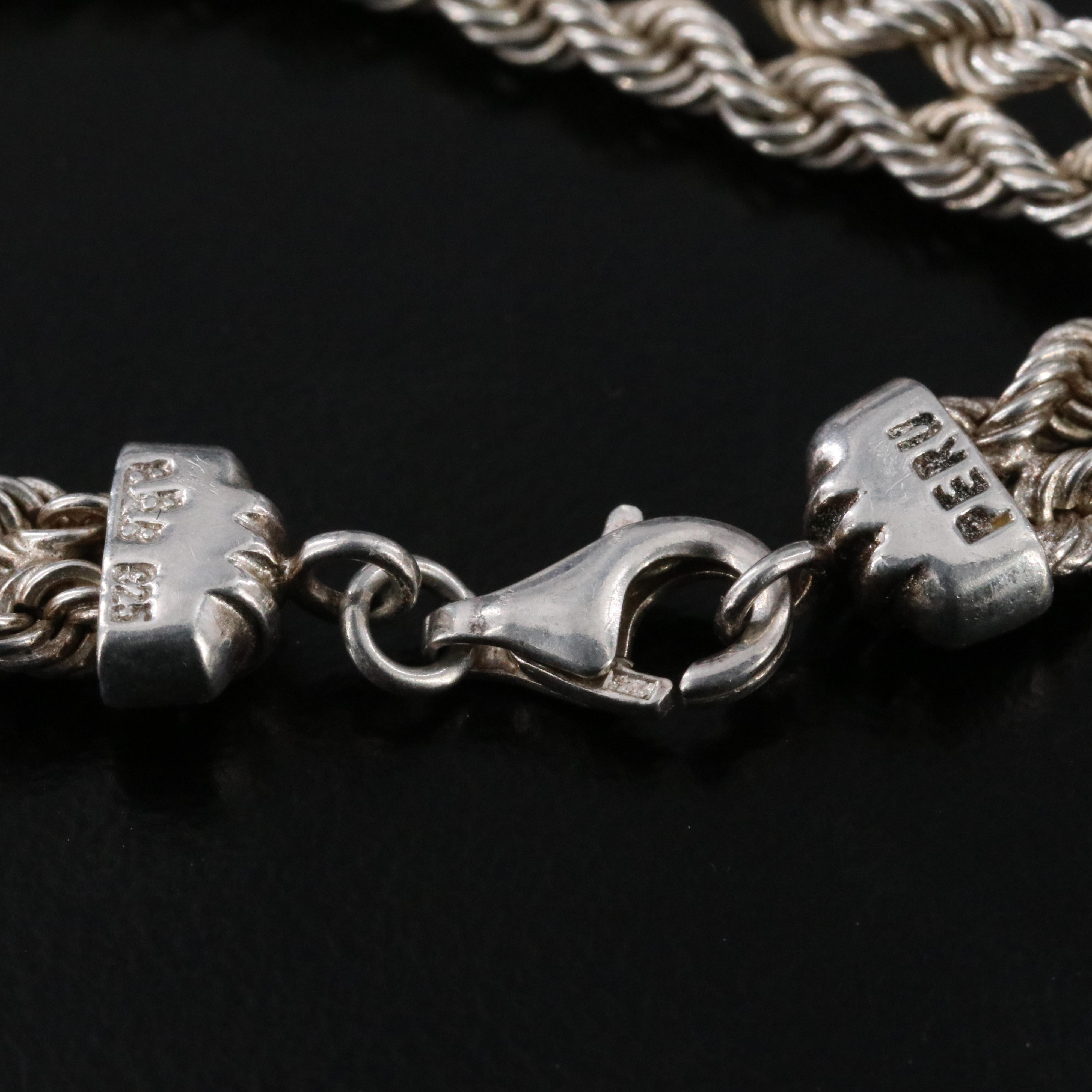 Sterling Braided Chain Bracelet