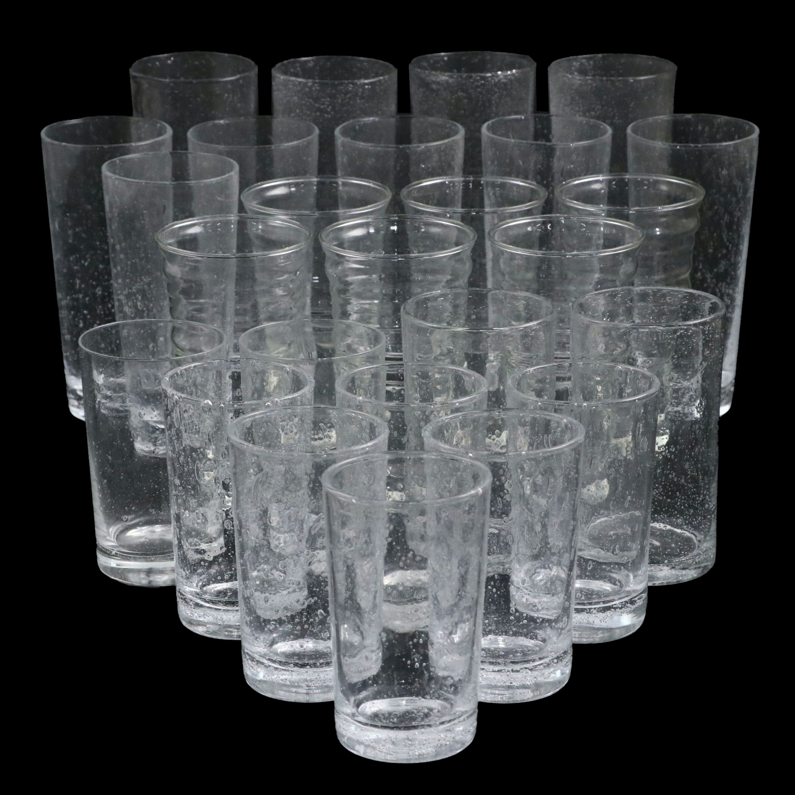 Bubble Glass Tumblers and Other Casual Drinkware