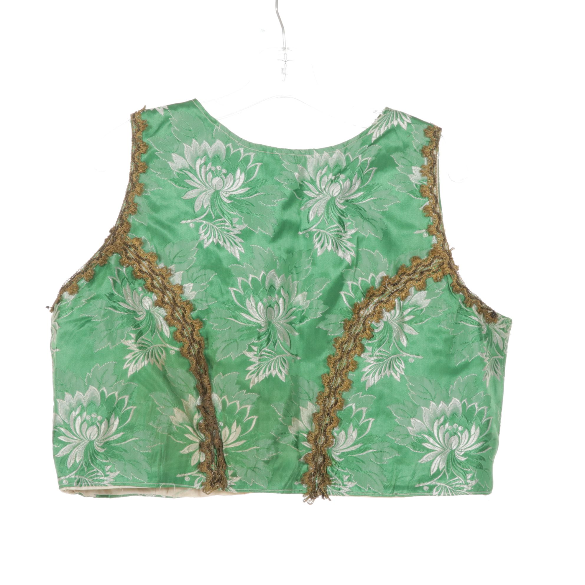 Czechoslovakian Style Kroj Aprons and Hand-Embellished Vest