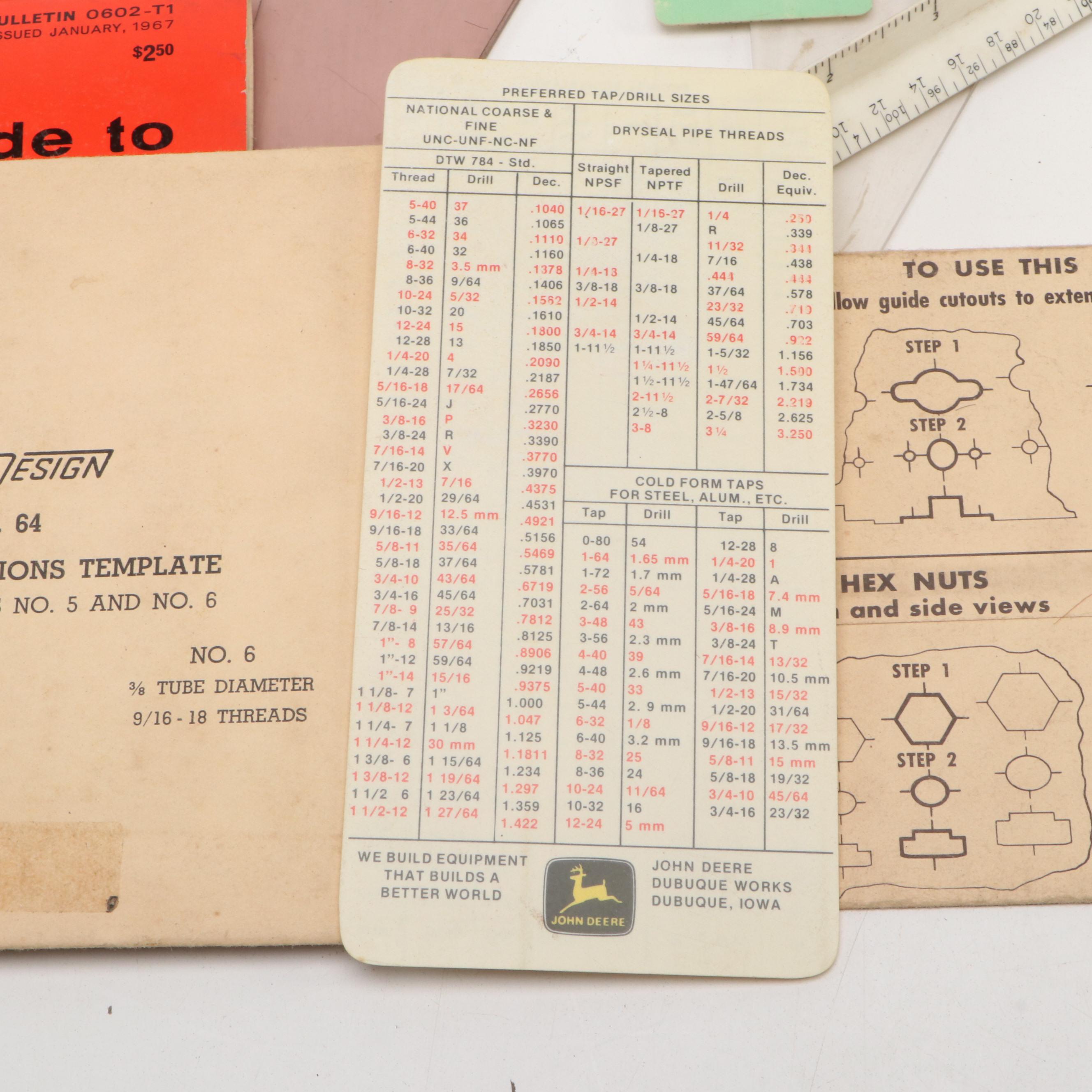 Collection of Industrial Guides and Templates with Brush and Other Tools