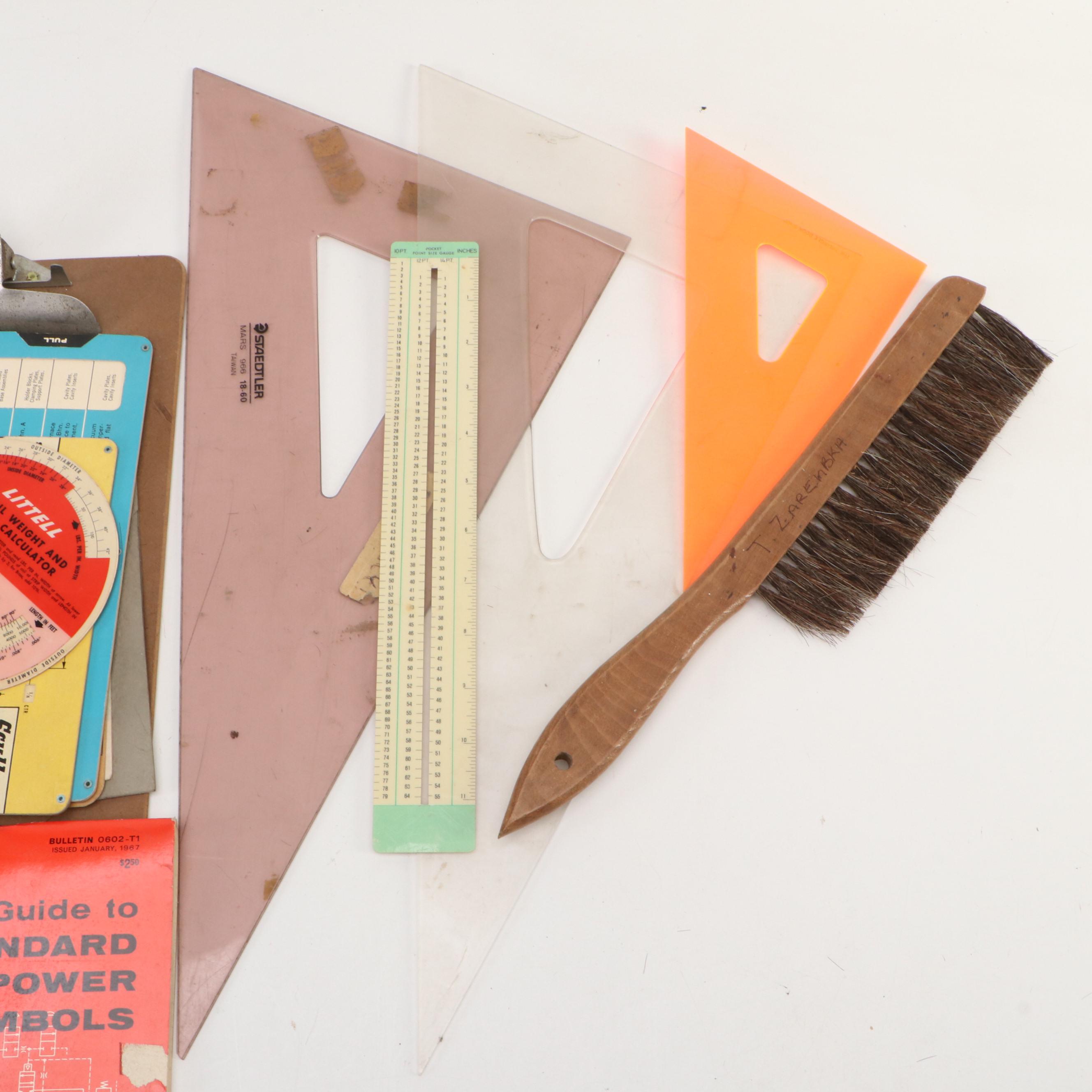 Collection of Industrial Guides and Templates with Brush and Other Tools