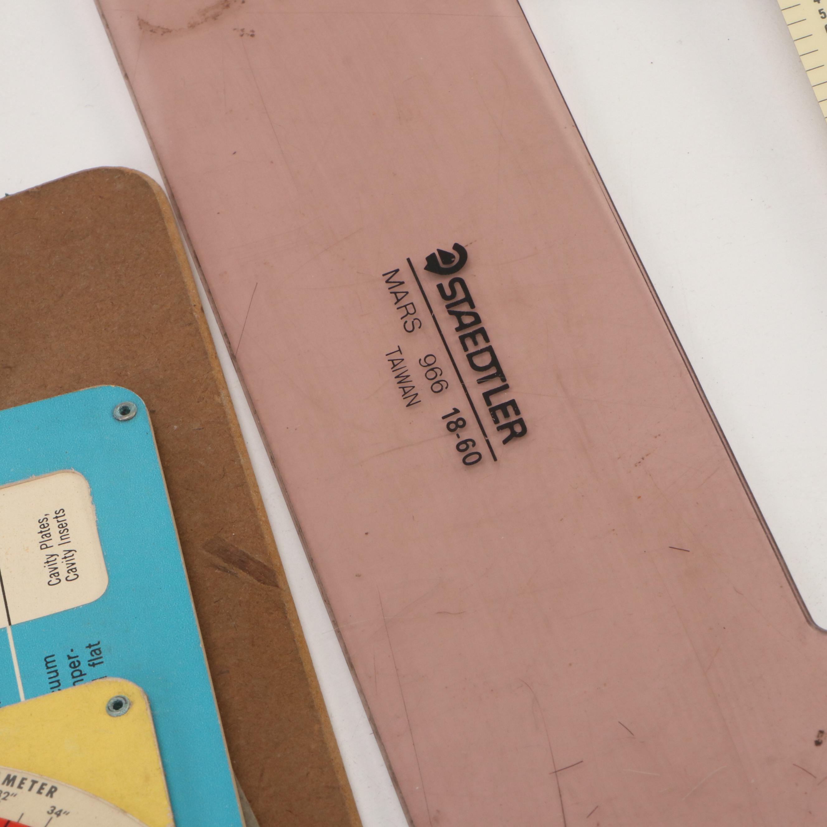 Collection of Industrial Guides and Templates with Brush and Other Tools