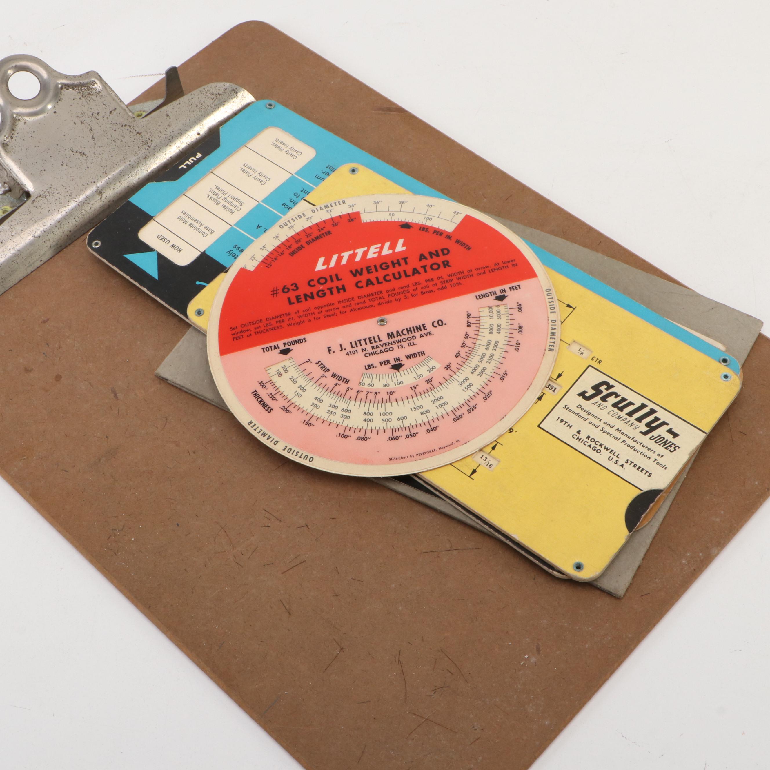 Collection of Industrial Guides and Templates with Brush and Other Tools