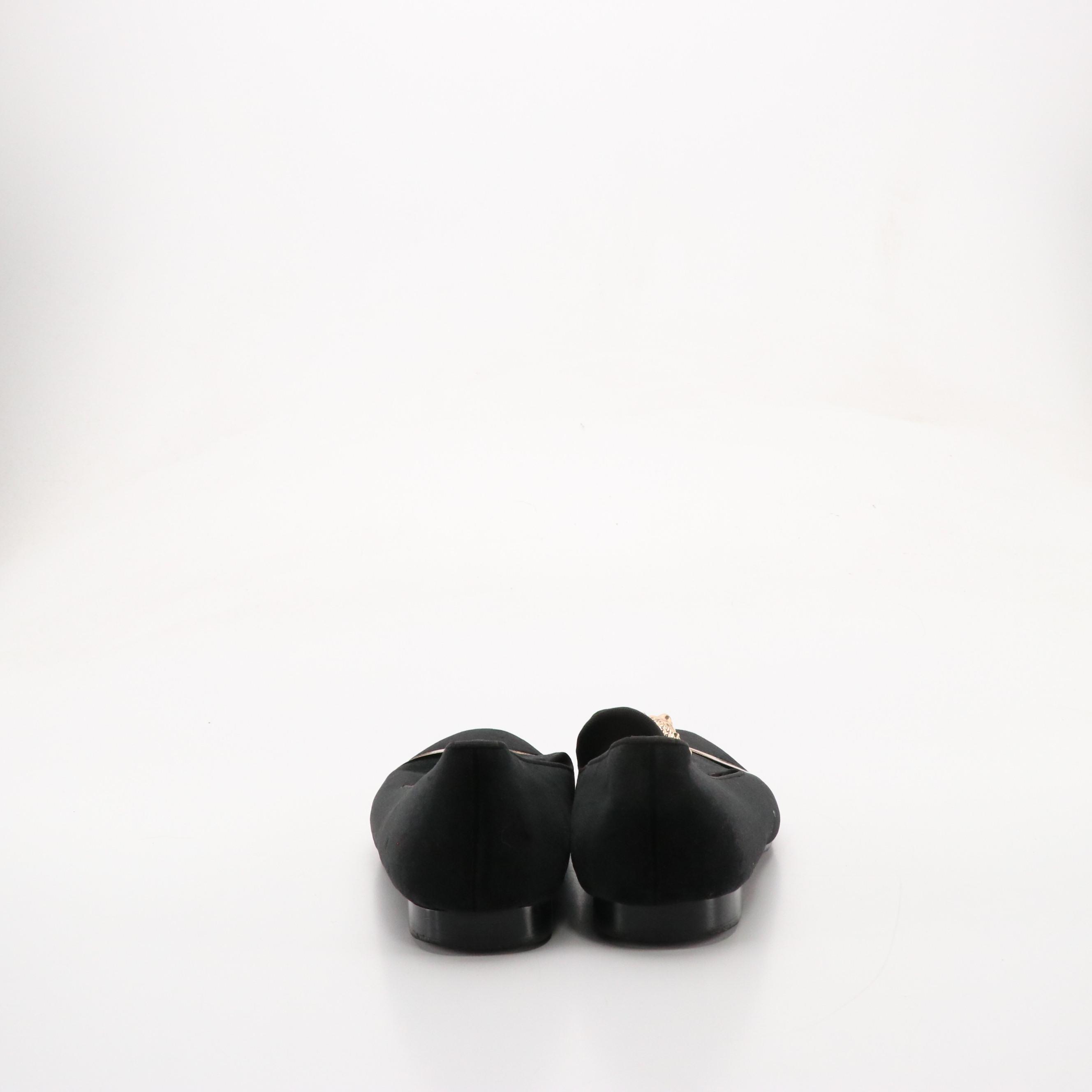 Men's Harpelunde Lion Head Black Velvet Dress Shoes