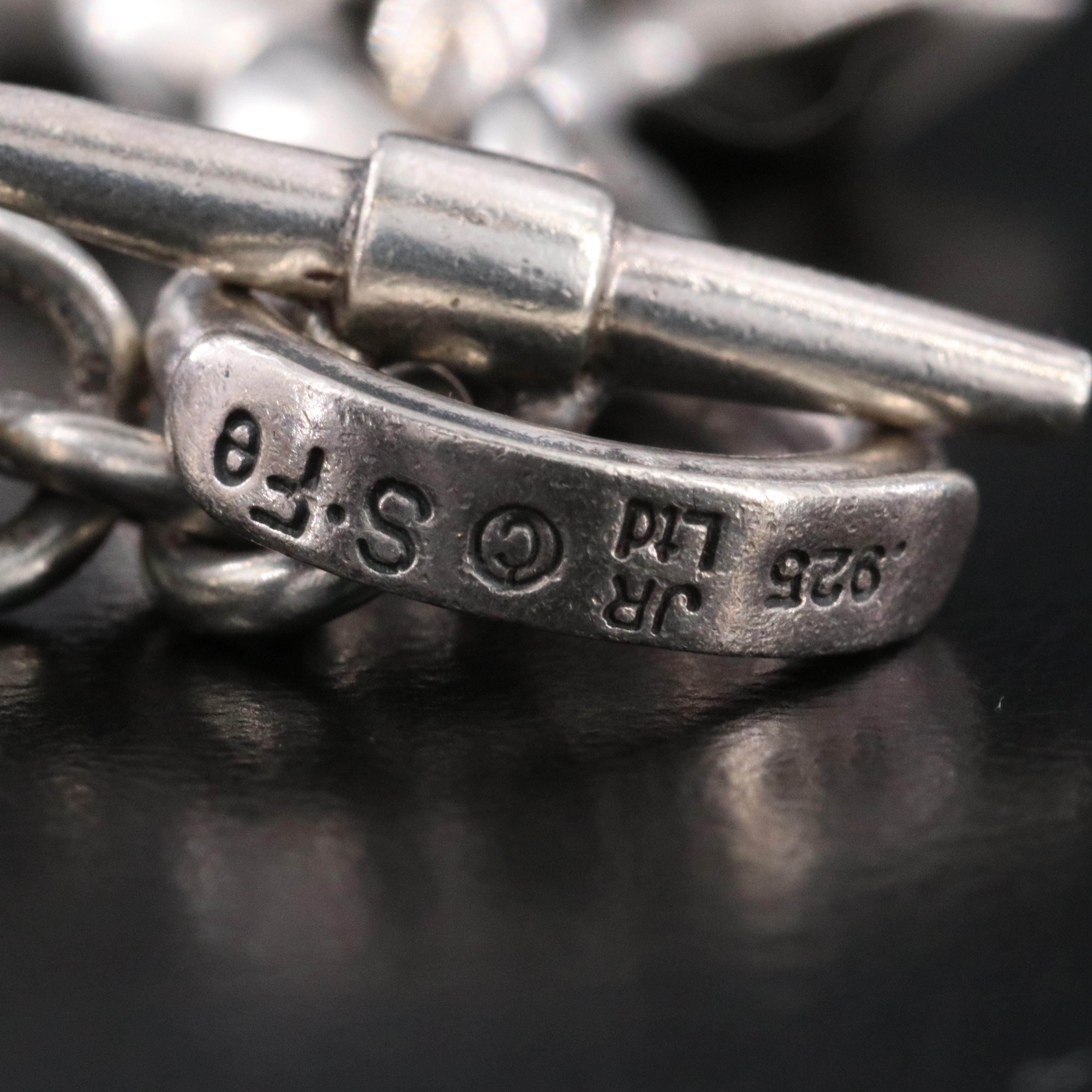 Vintage James Reid Limited Sterling Western Themed Charm Bracelet