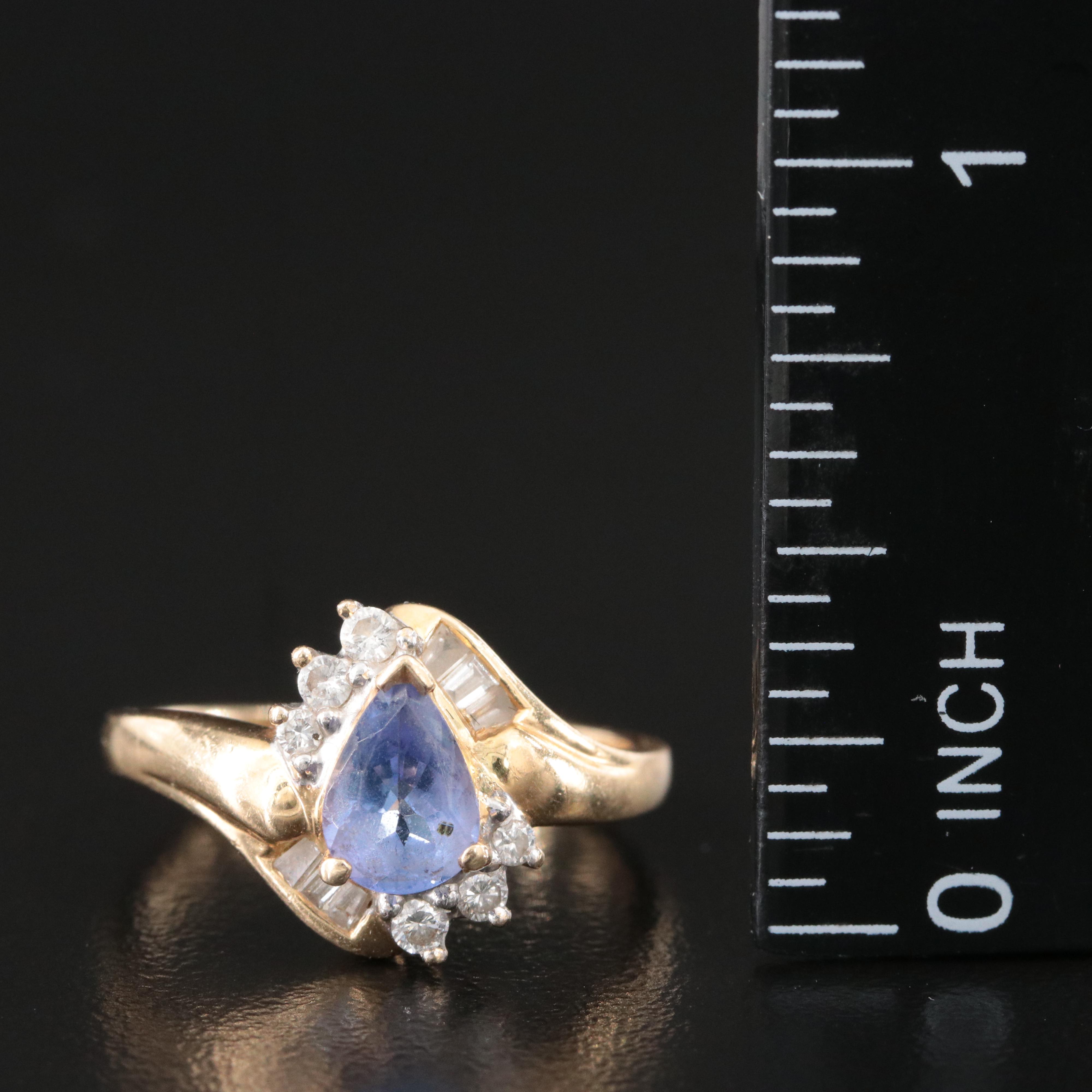 14K Tanzanite and Diamond Ring