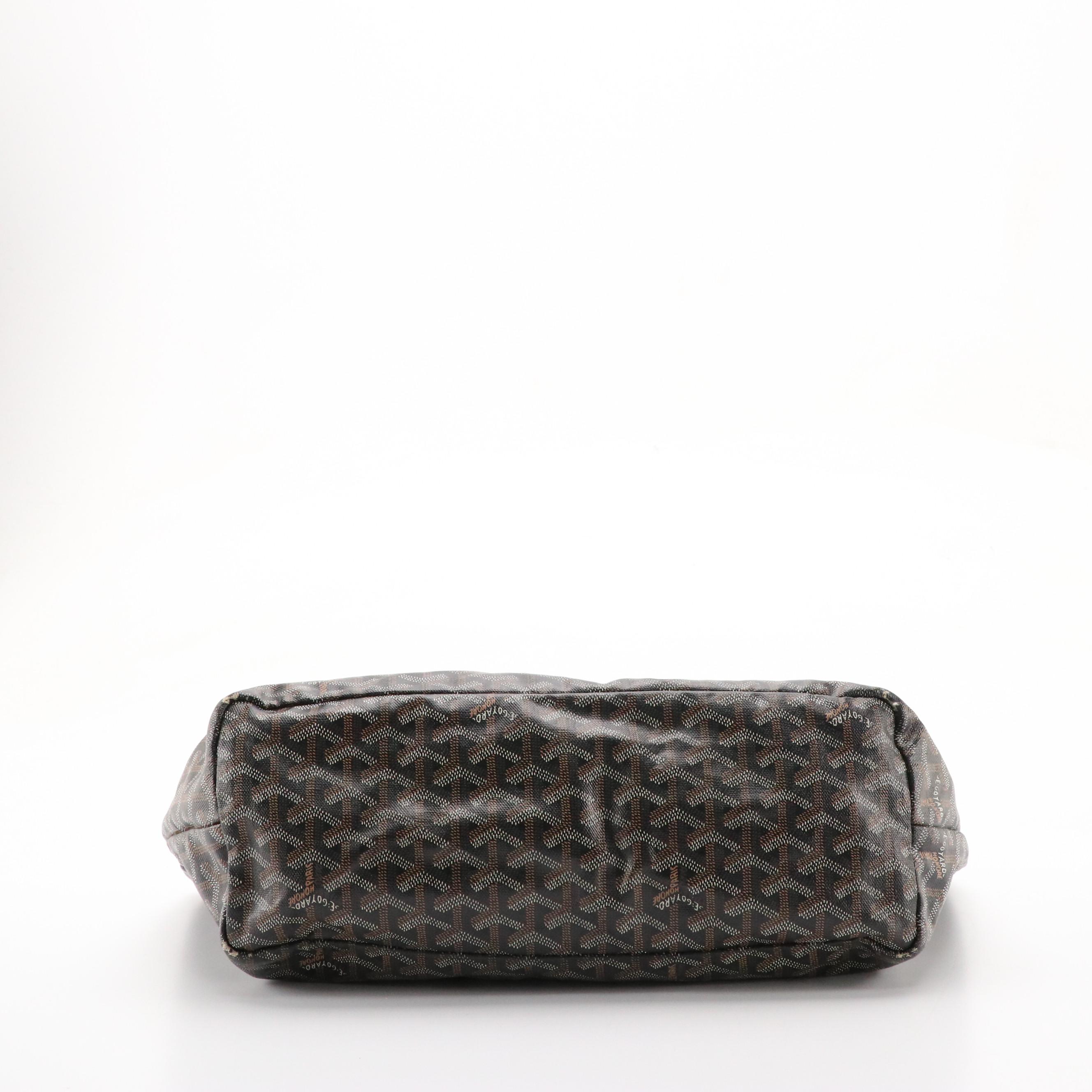 Goyard Saint Louis PM Tote and Pouch in Navy Goyardine Canvas