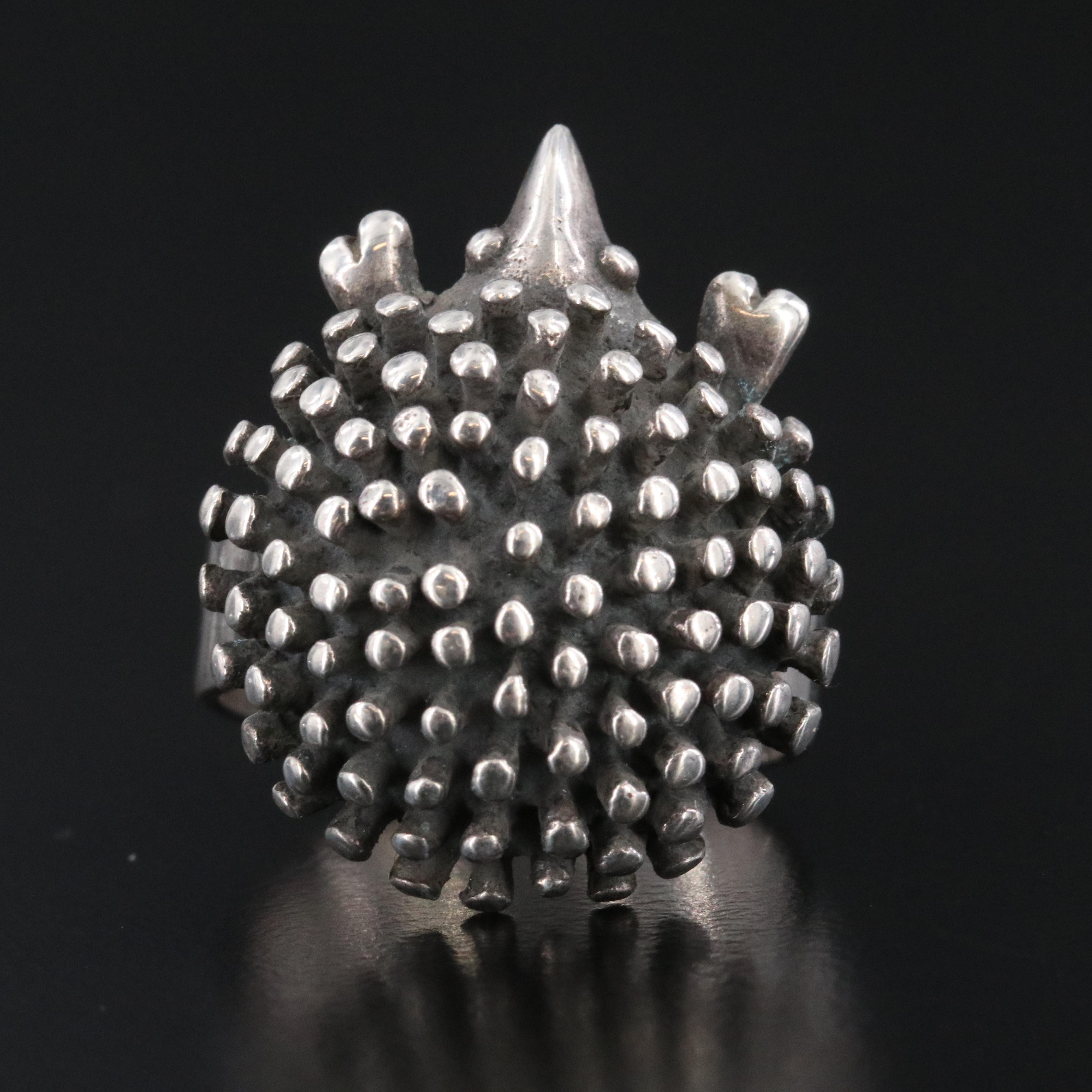 Sterling Hedgehog Ring