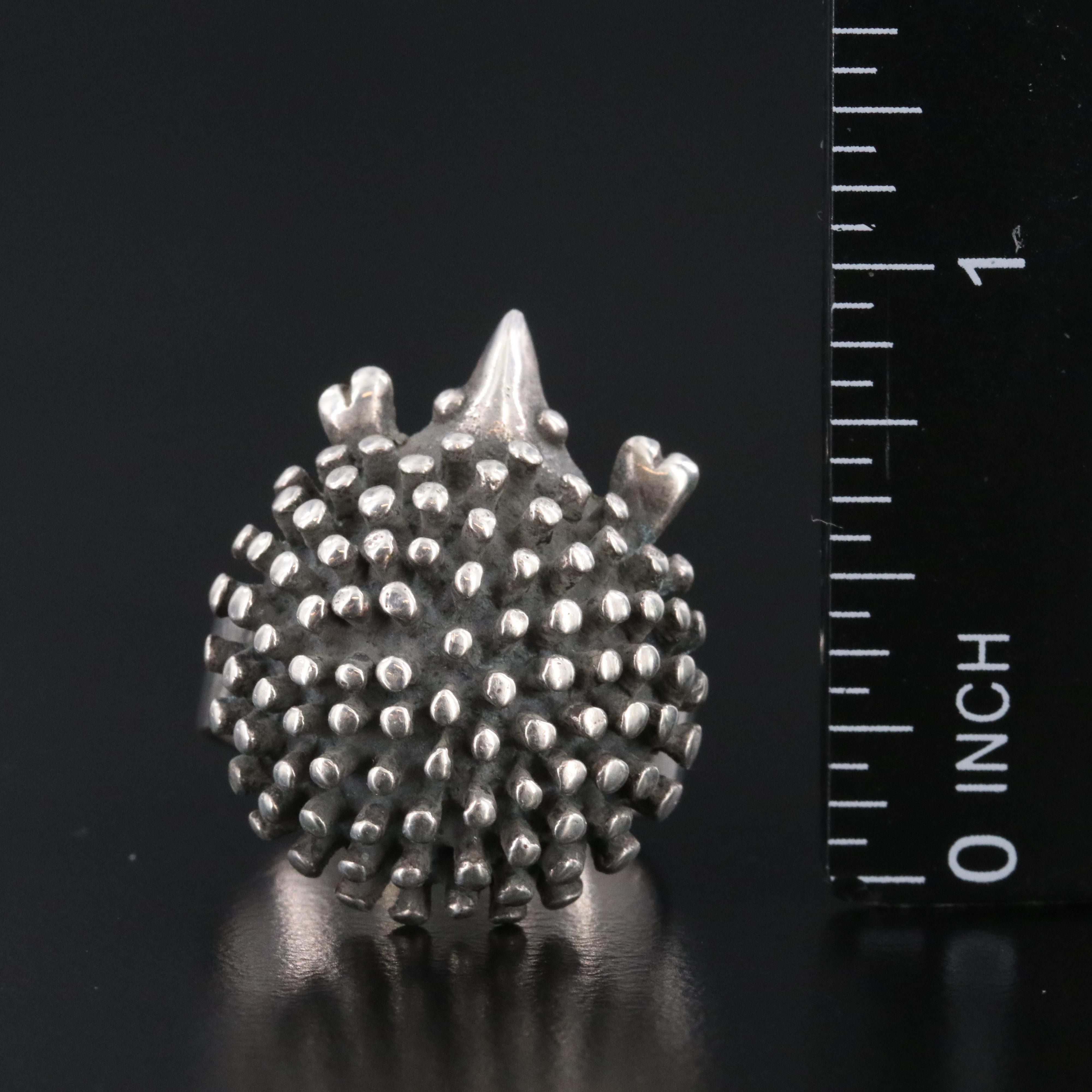 Sterling Hedgehog Ring