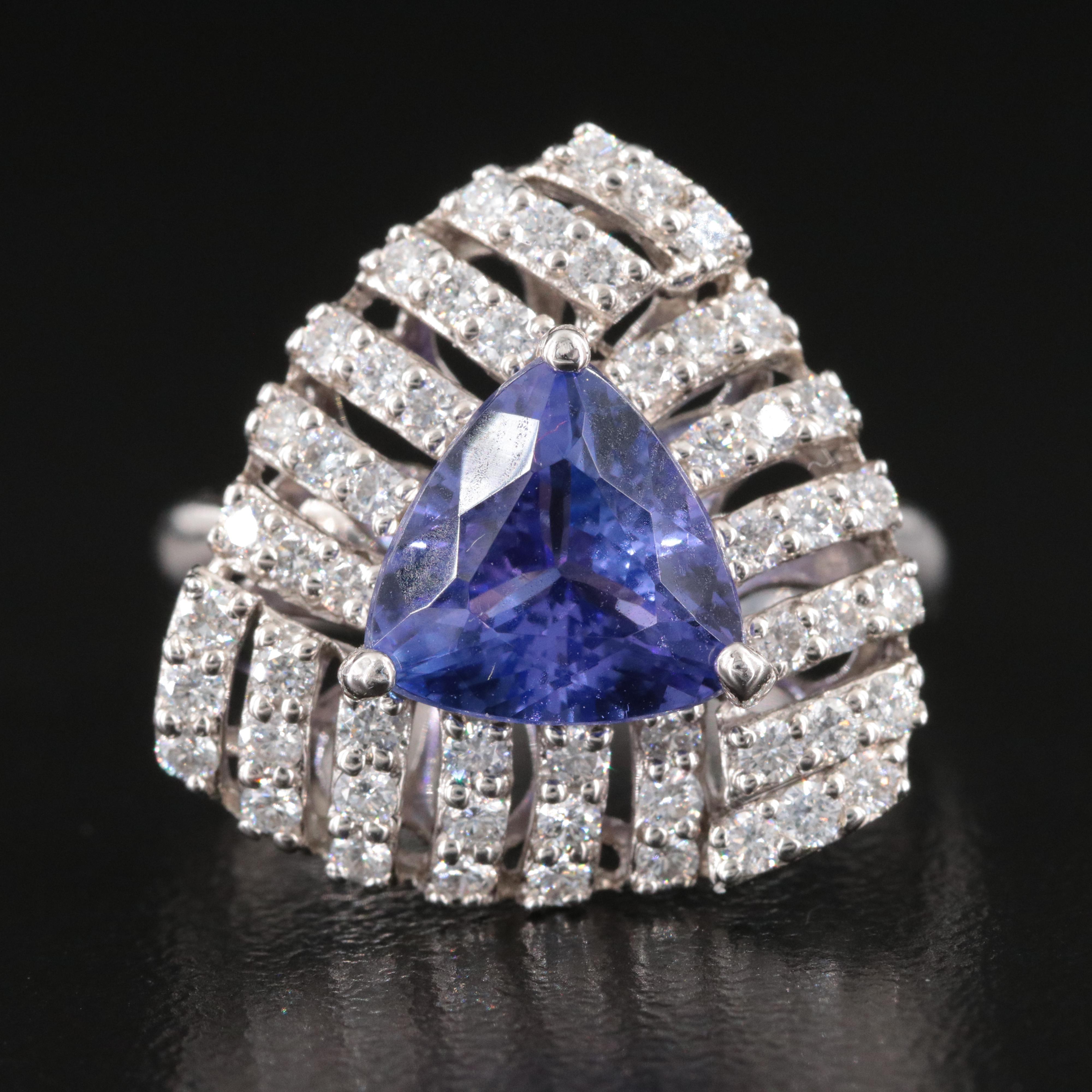 14K Tanzanite and Diamond Ring
