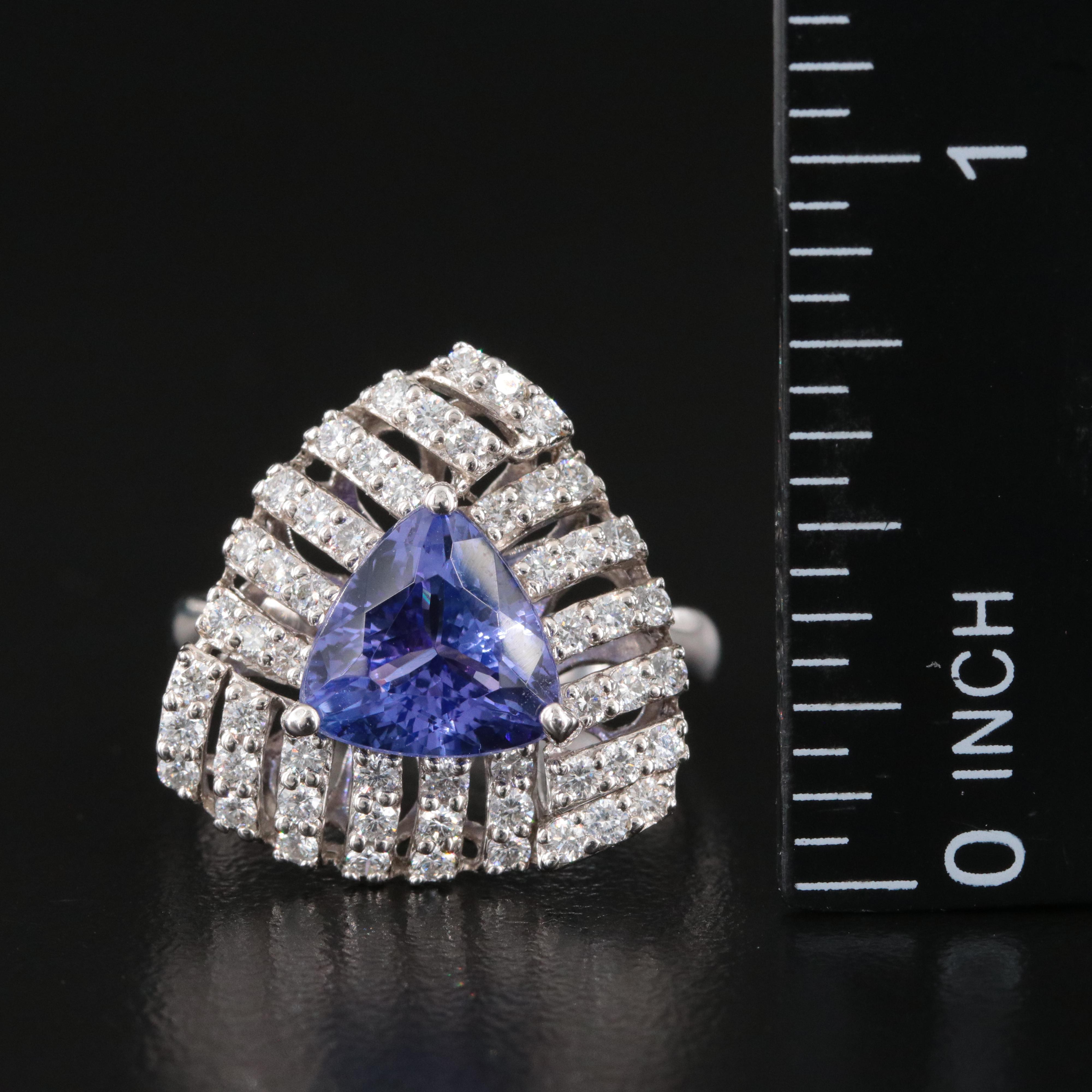 14K Tanzanite and Diamond Ring