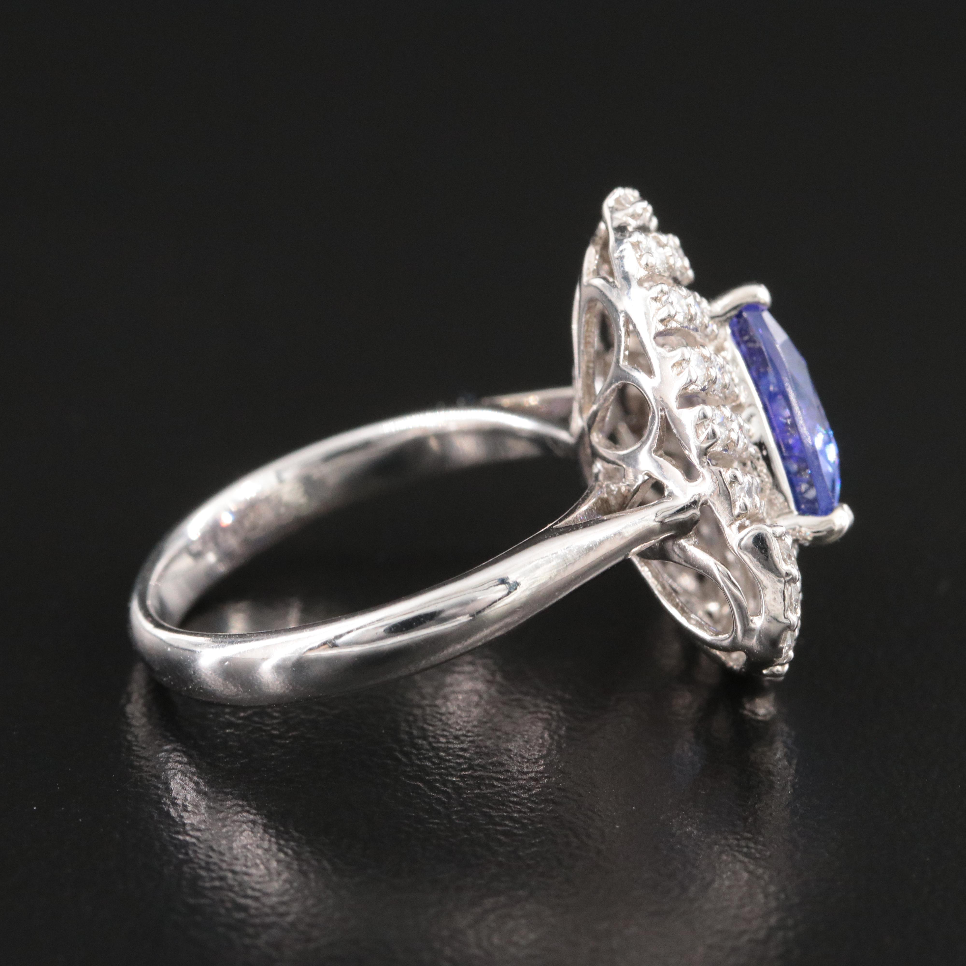 14K Tanzanite and Diamond Ring