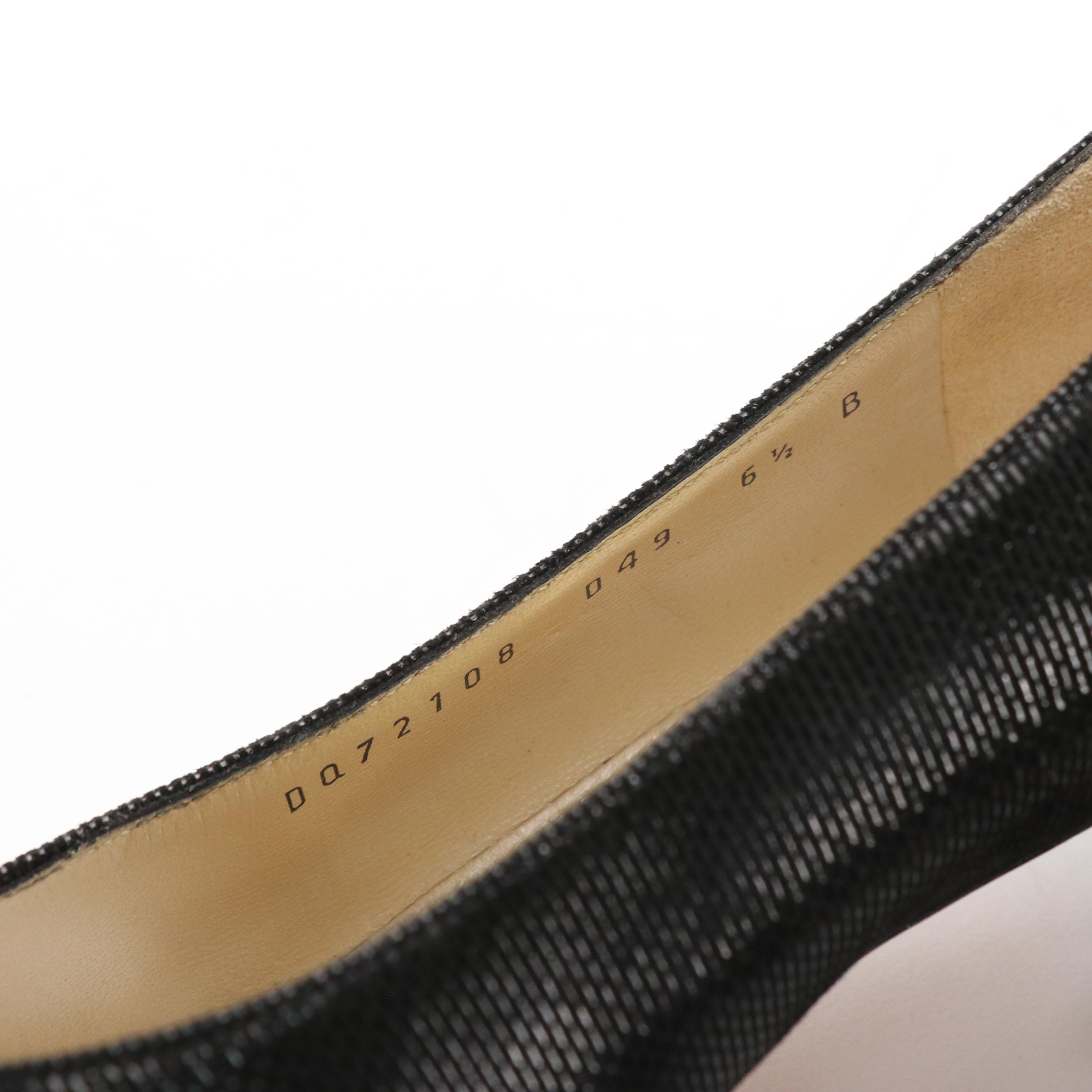 Salvatore Ferragamo Shiny Suede Low Heeled Shoes, Bally Heeled Leather Loafers