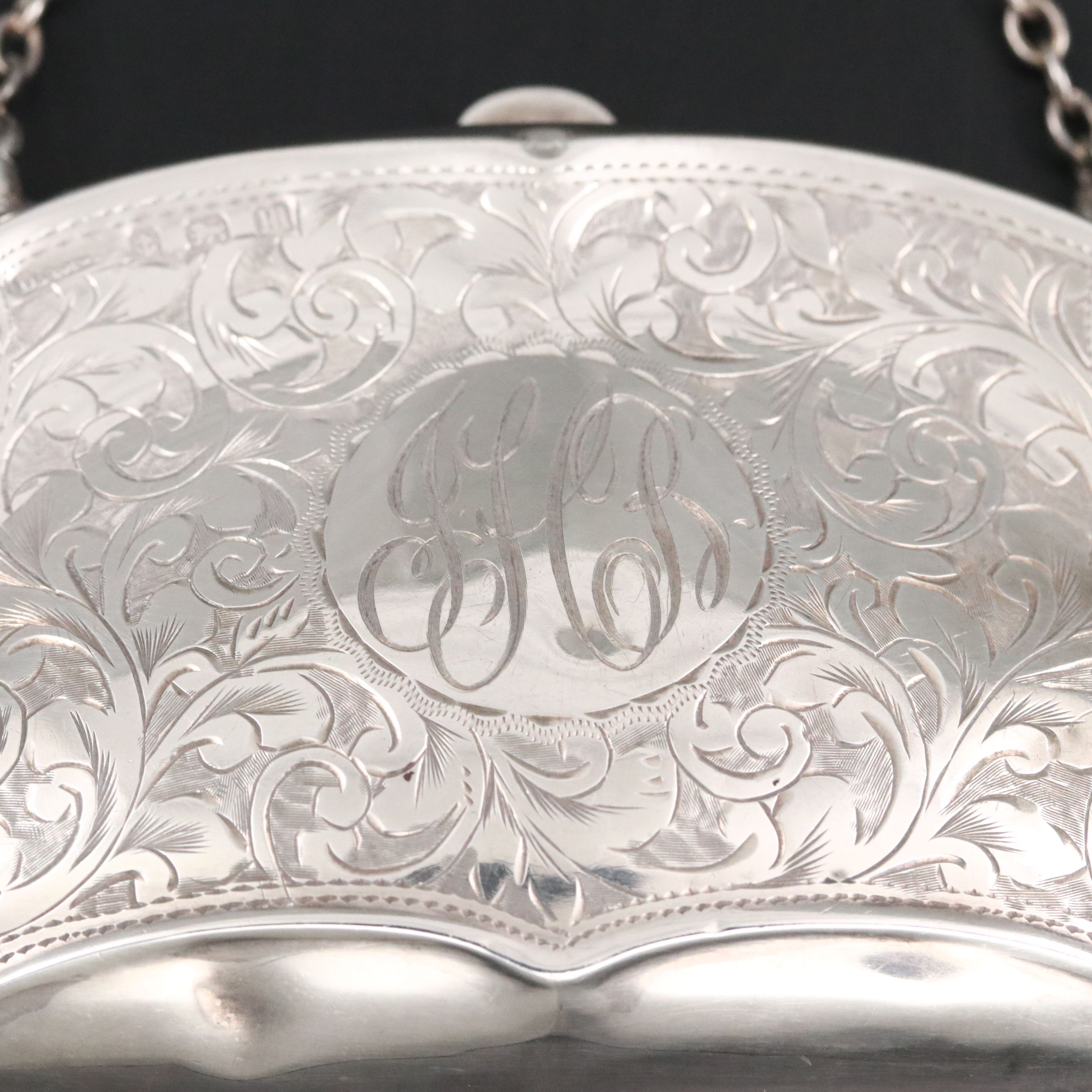 Davis Moss & Co. English Sterling Silver Engraved Coin Purse, 1911