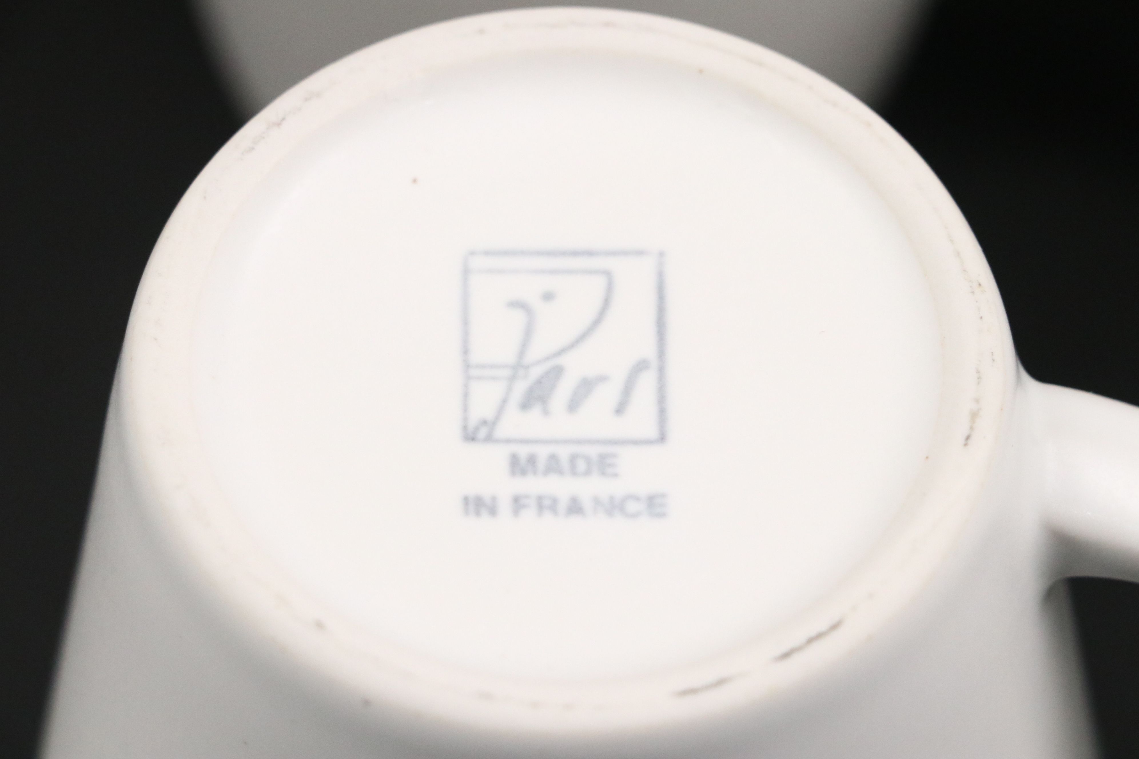 Pillivuyt French "Quartet" Ceramic Plates with Jars "Vuelta" Mugs