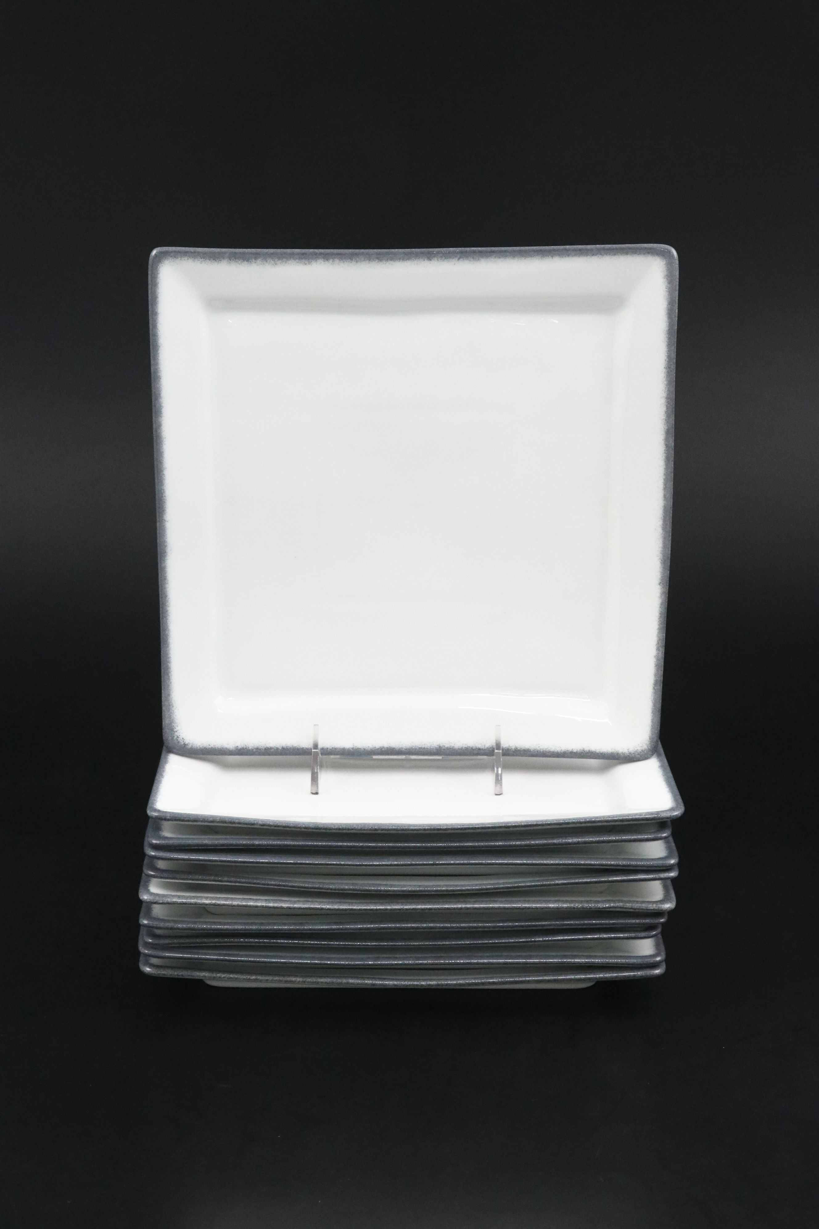 Pillivuyt French "Quartet" Ceramic Plates with Jars "Vuelta" Mugs