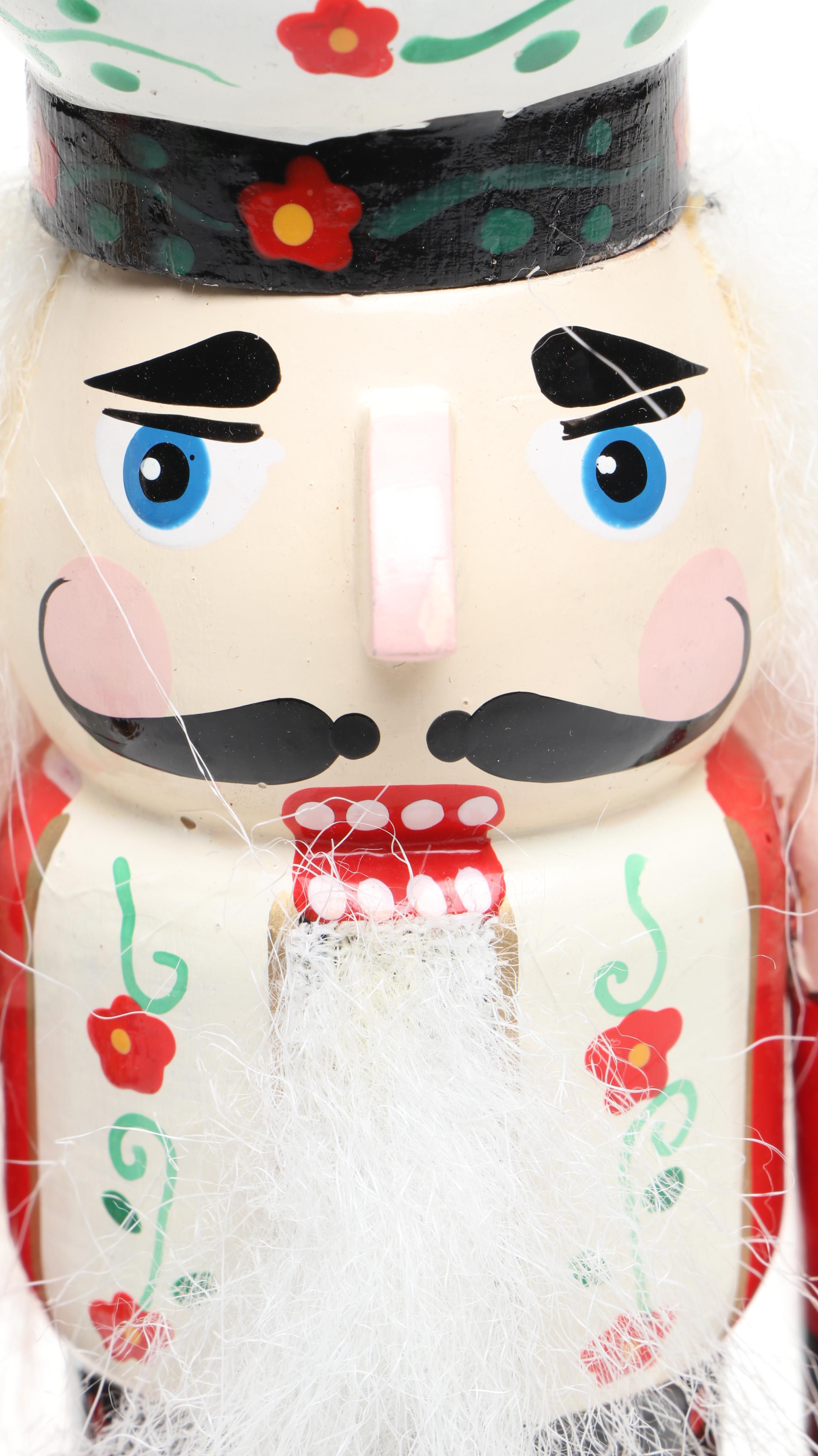 Holiday Lane and Other Nutcracker Ornaments with Wooden Nutcracker Figurines