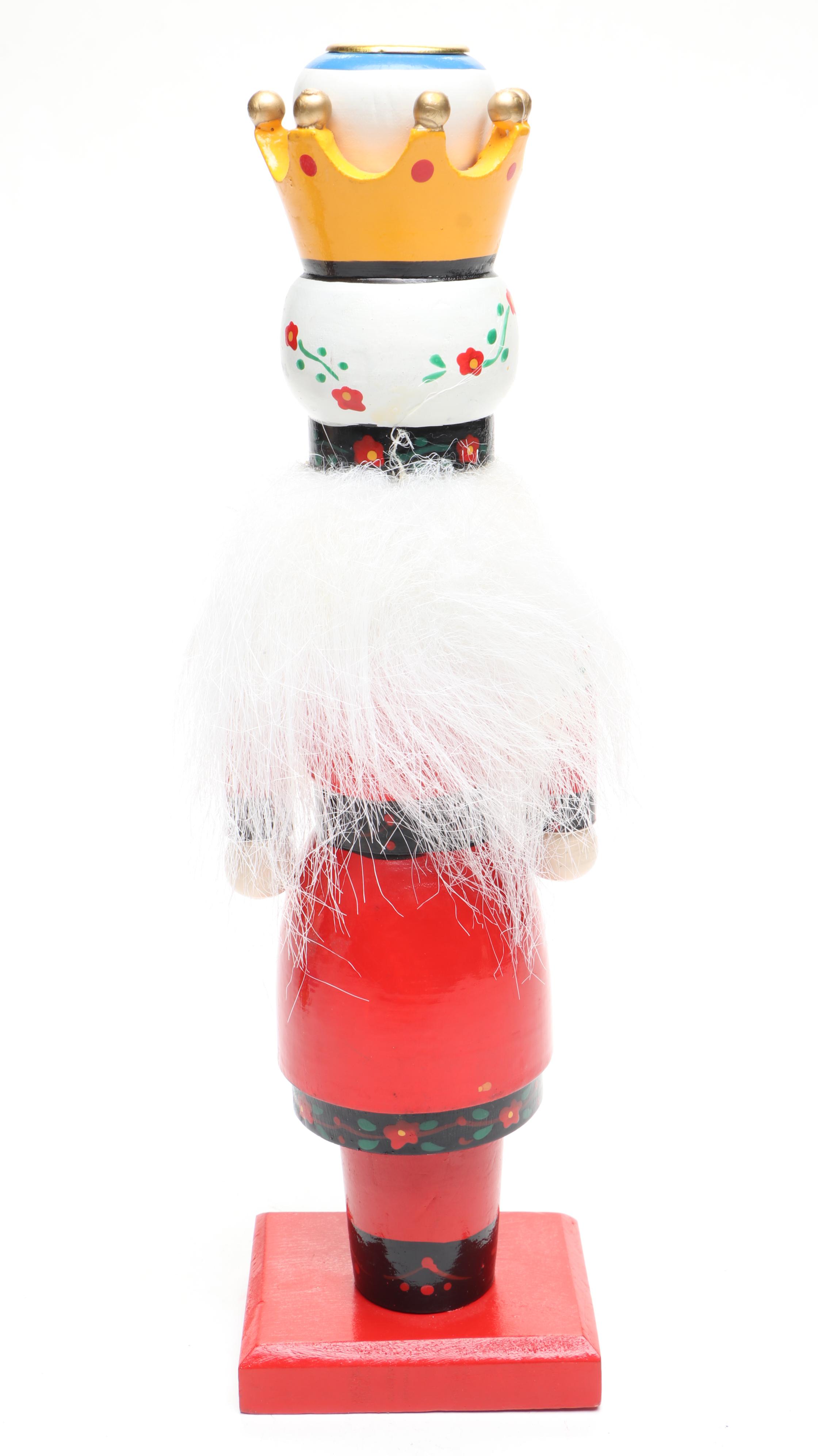 Holiday Lane and Other Nutcracker Ornaments with Wooden Nutcracker Figurines
