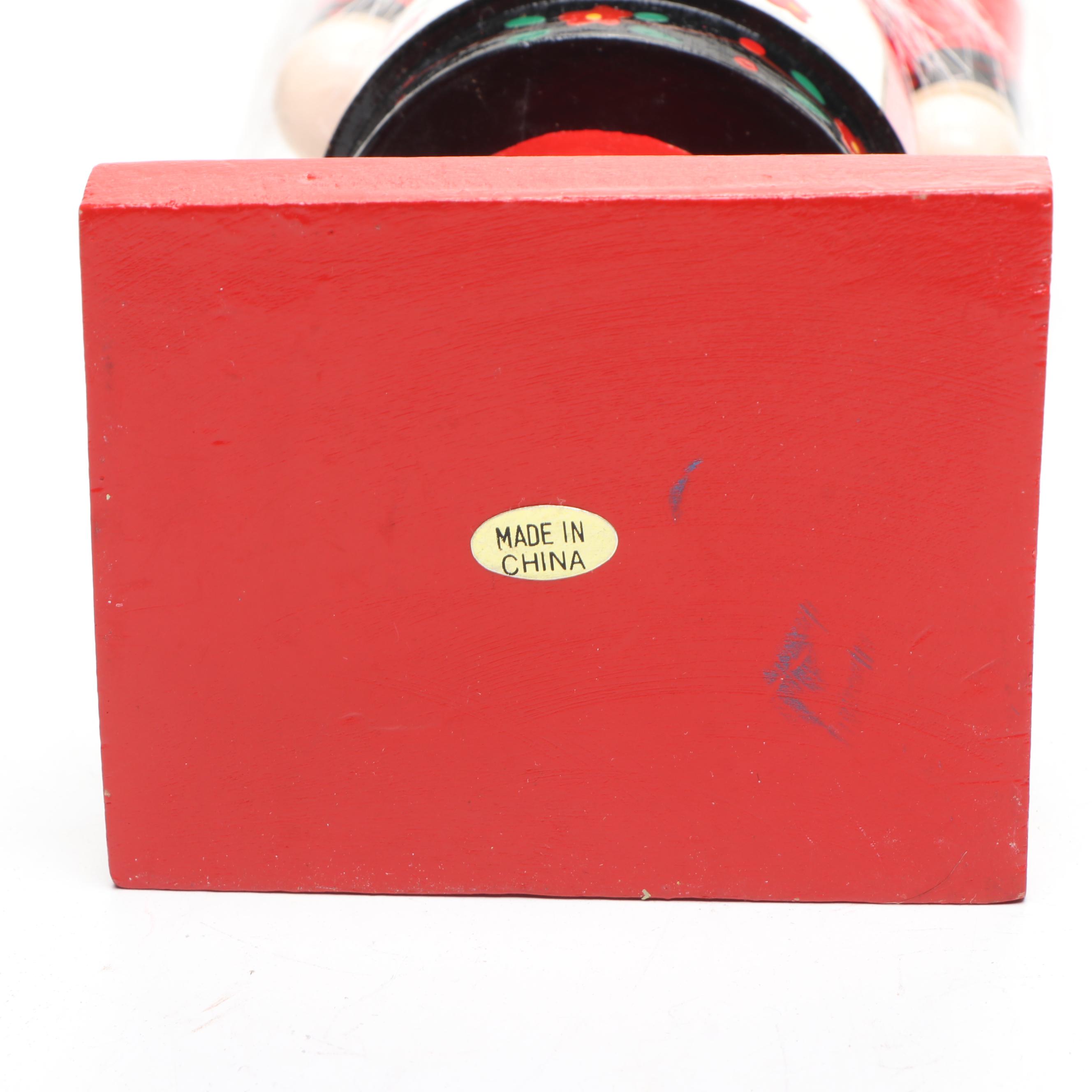 Holiday Lane and Other Nutcracker Ornaments with Wooden Nutcracker Figurines