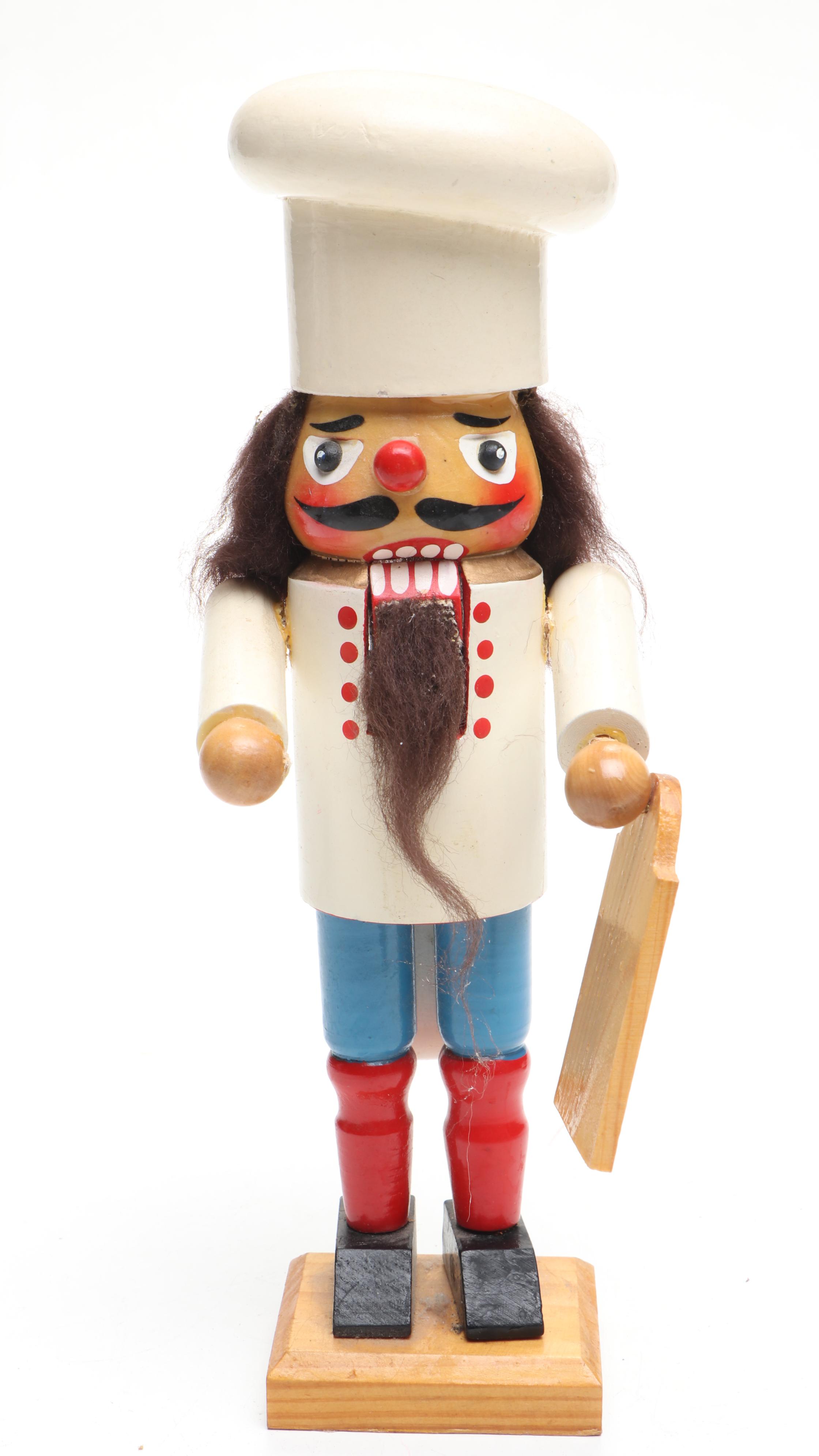Holiday Lane and Other Nutcracker Ornaments with Wooden Nutcracker Figurines