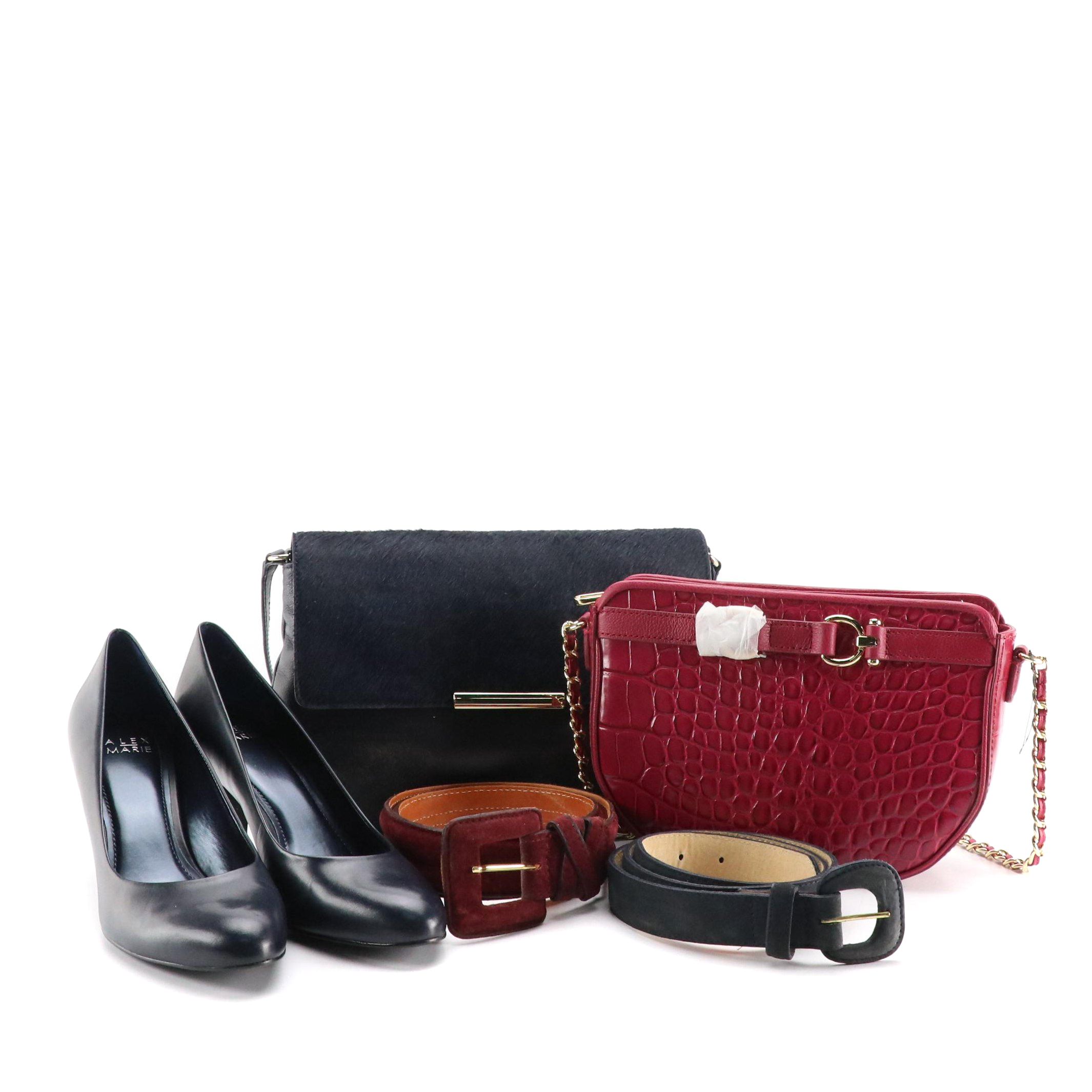 Casual Magenta Capsule Collection with Bags, Belts and Leather Pumps