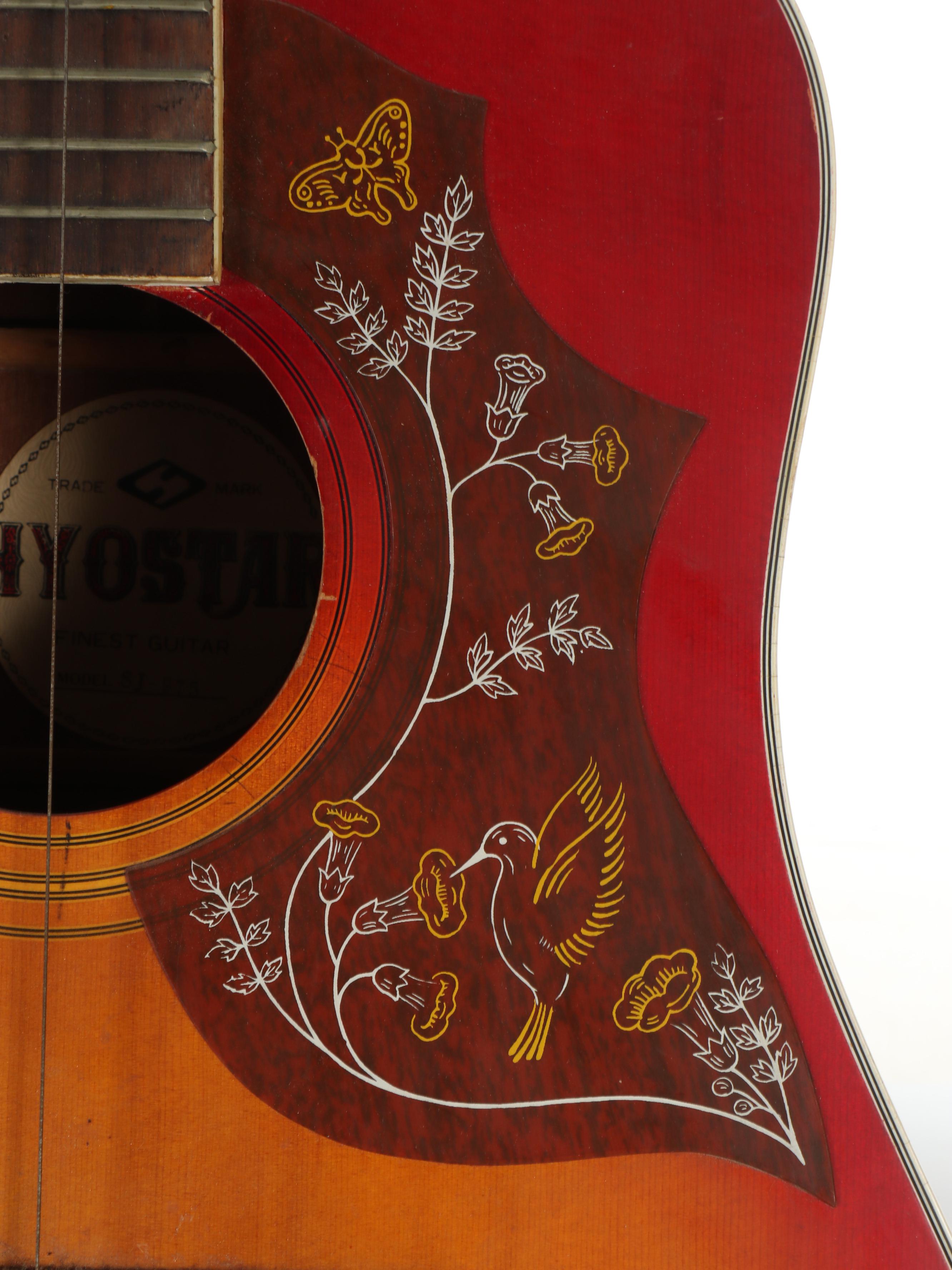 Hyostar Spruce Top SJ-975 Natural Sunburst Acoustic Guitar