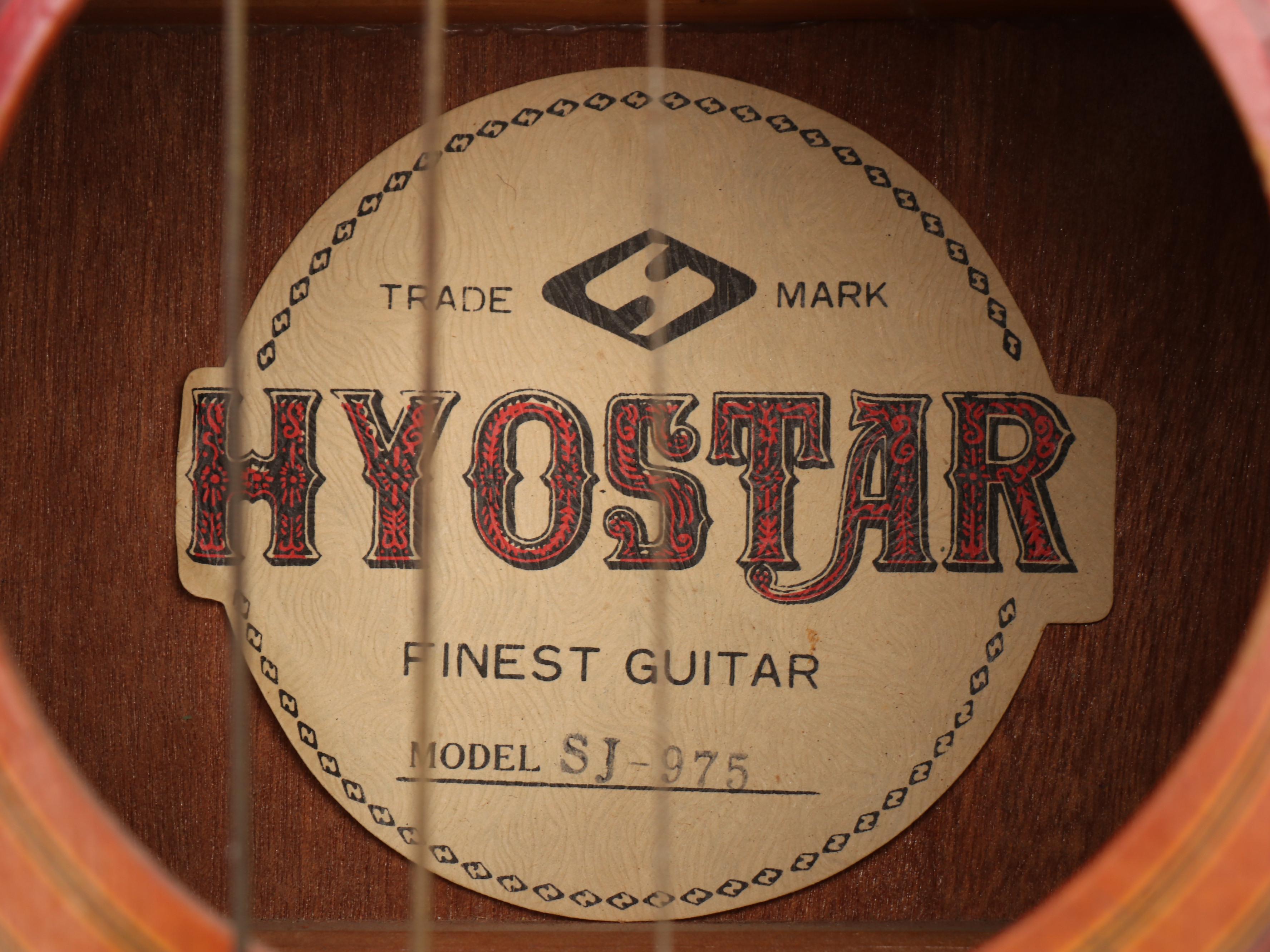 Hyostar Spruce Top SJ-975 Natural Sunburst Acoustic Guitar