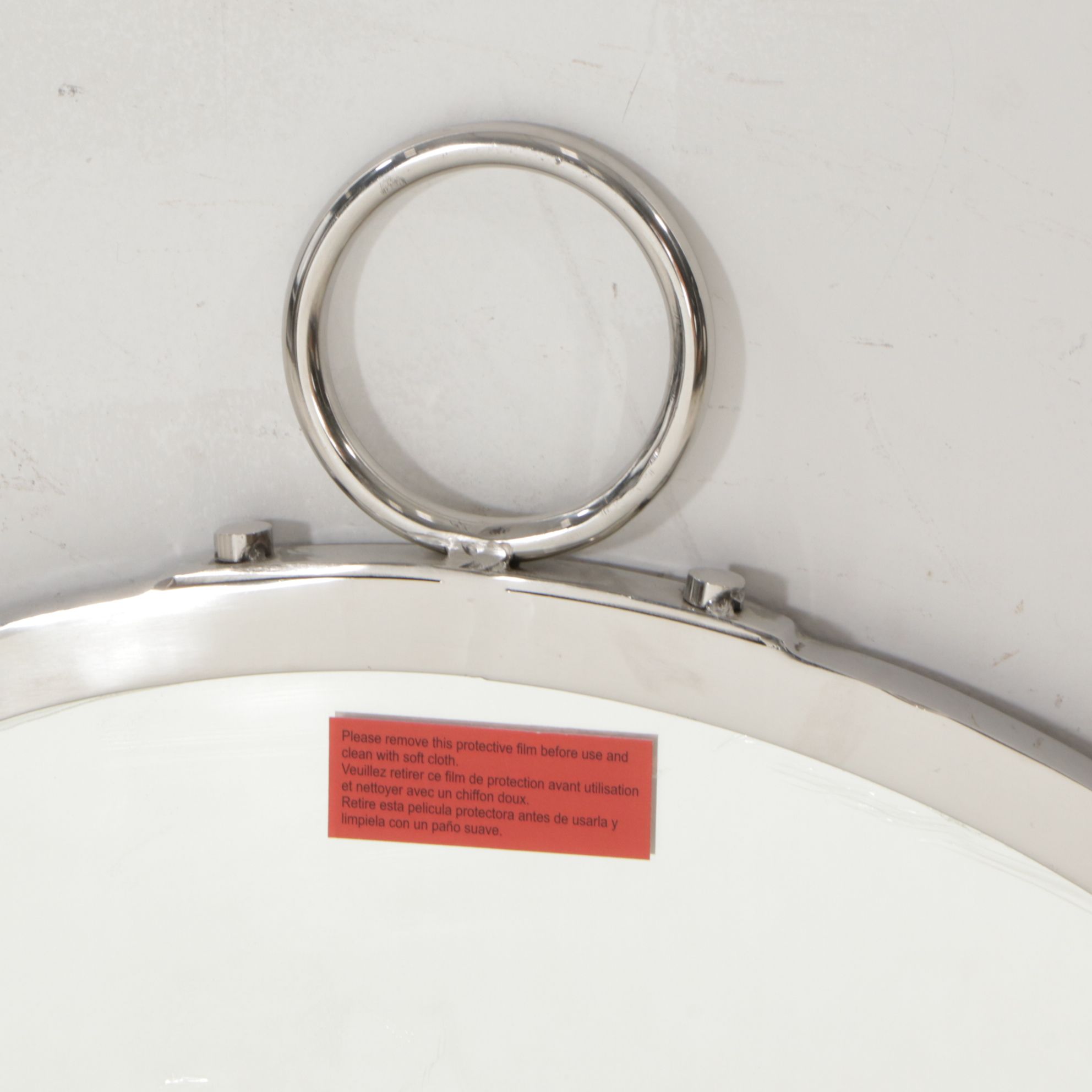 Pottery Barn Chrome Wall Mirror