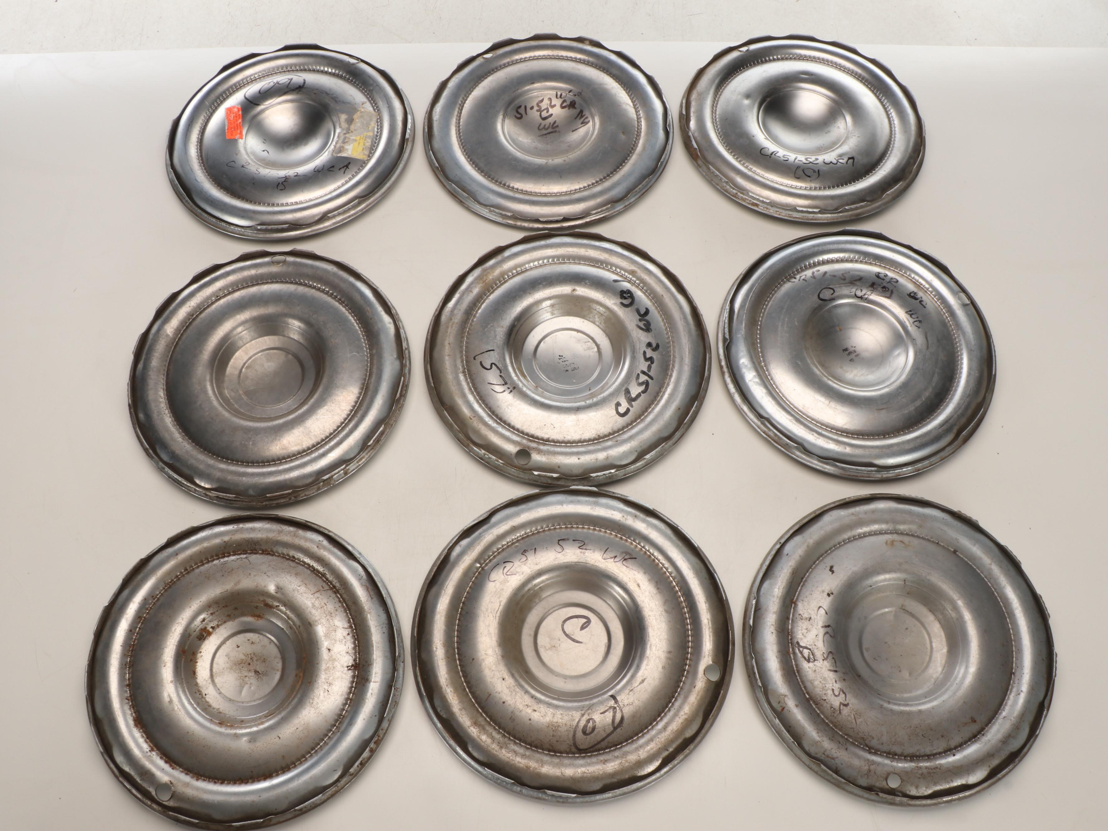 Oldsmobile, Chevrolet, and Other Metal Tire Hubcaps